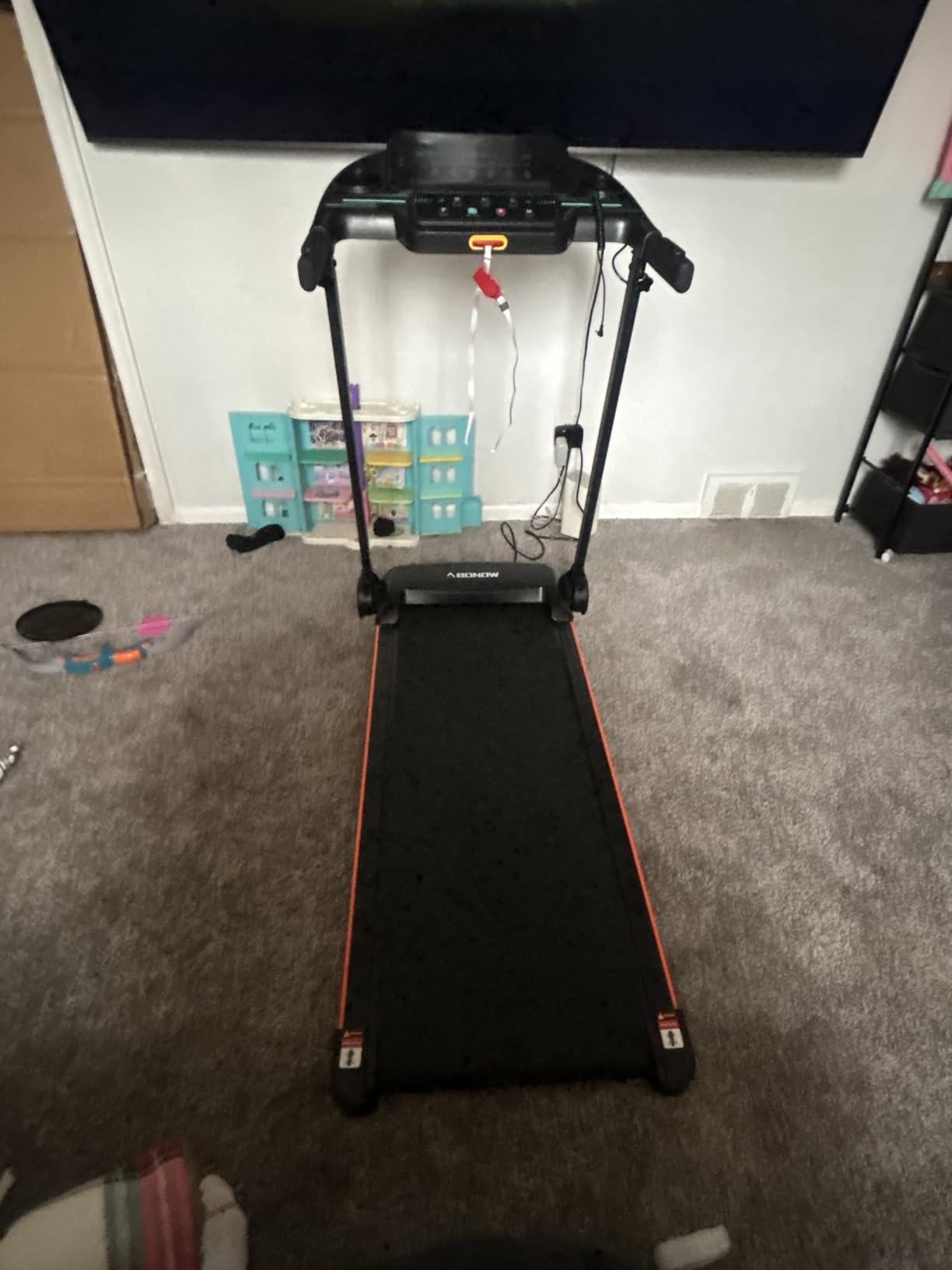 Foldable Treadmill for Home with Incline - Extra Large Dual LED Screen, 8.5MPH Max Speed, Bluetooth Speaker, 280LBS Capacity, 3HP Home Office Treadmills for Running Jogging Walking customer photo 1