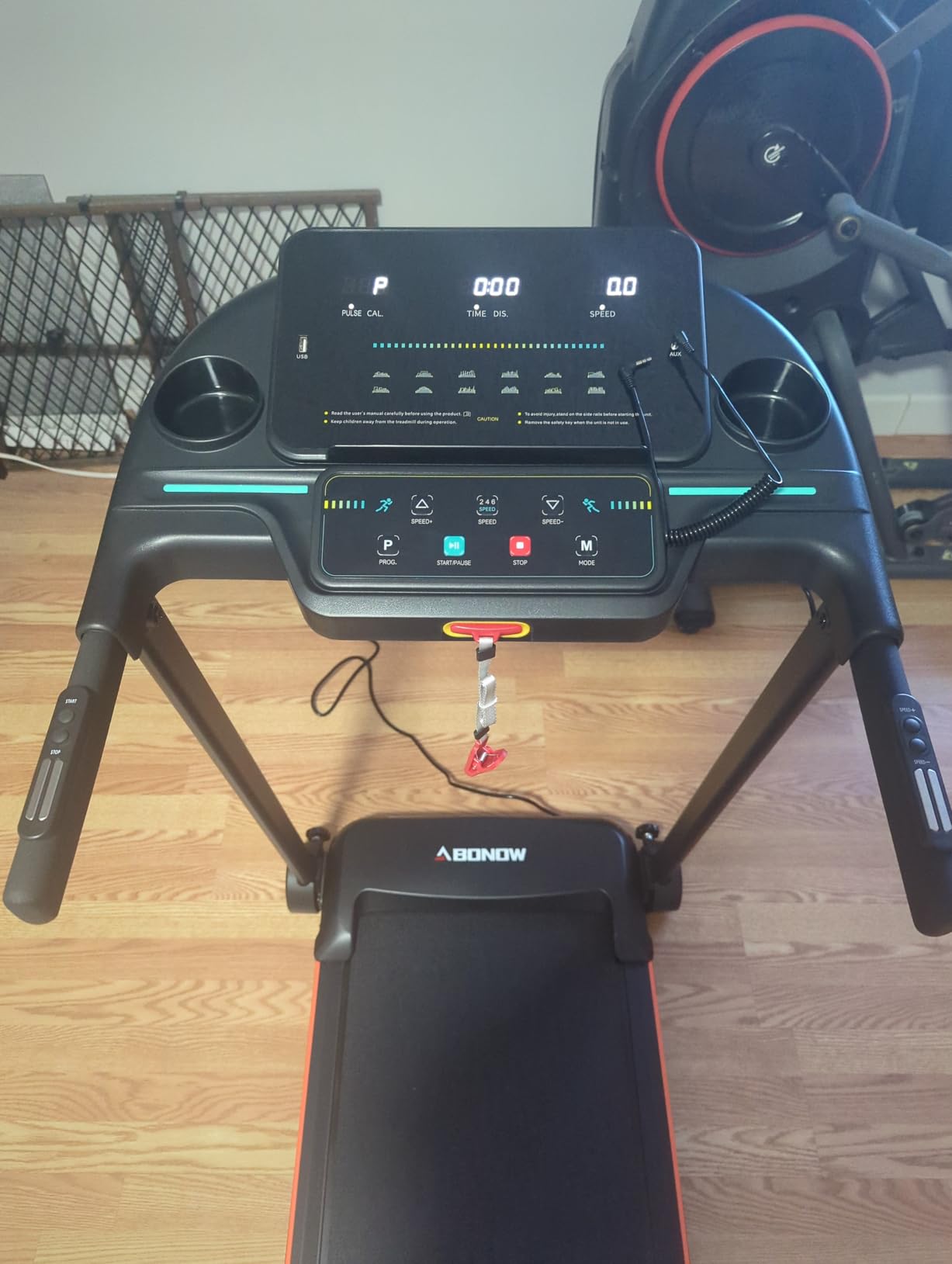 Foldable Treadmill for Home with Incline - Extra Large Dual LED Screen, 8.5MPH Max Speed, Bluetooth Speaker, 280LBS Capacity, 3HP Home Office Treadmills for Running Jogging Walking customer photo 2