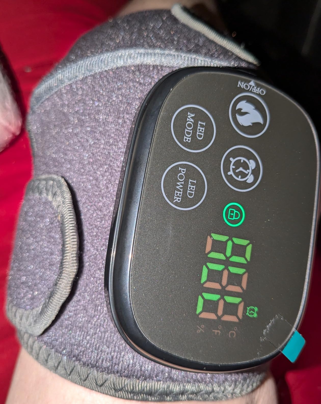 Cordless Heated Knee Massager for Pain Relief, FSA Eligible HSA 2026 Upgrade 4-Motor Full-Coverage Vibration & Heat, XL Heating Knee Brace for Targeted Pain Relief in Knee, Shoulder & Elbow, 5 Heat Levels & 5 Massage Modes customer photo 2