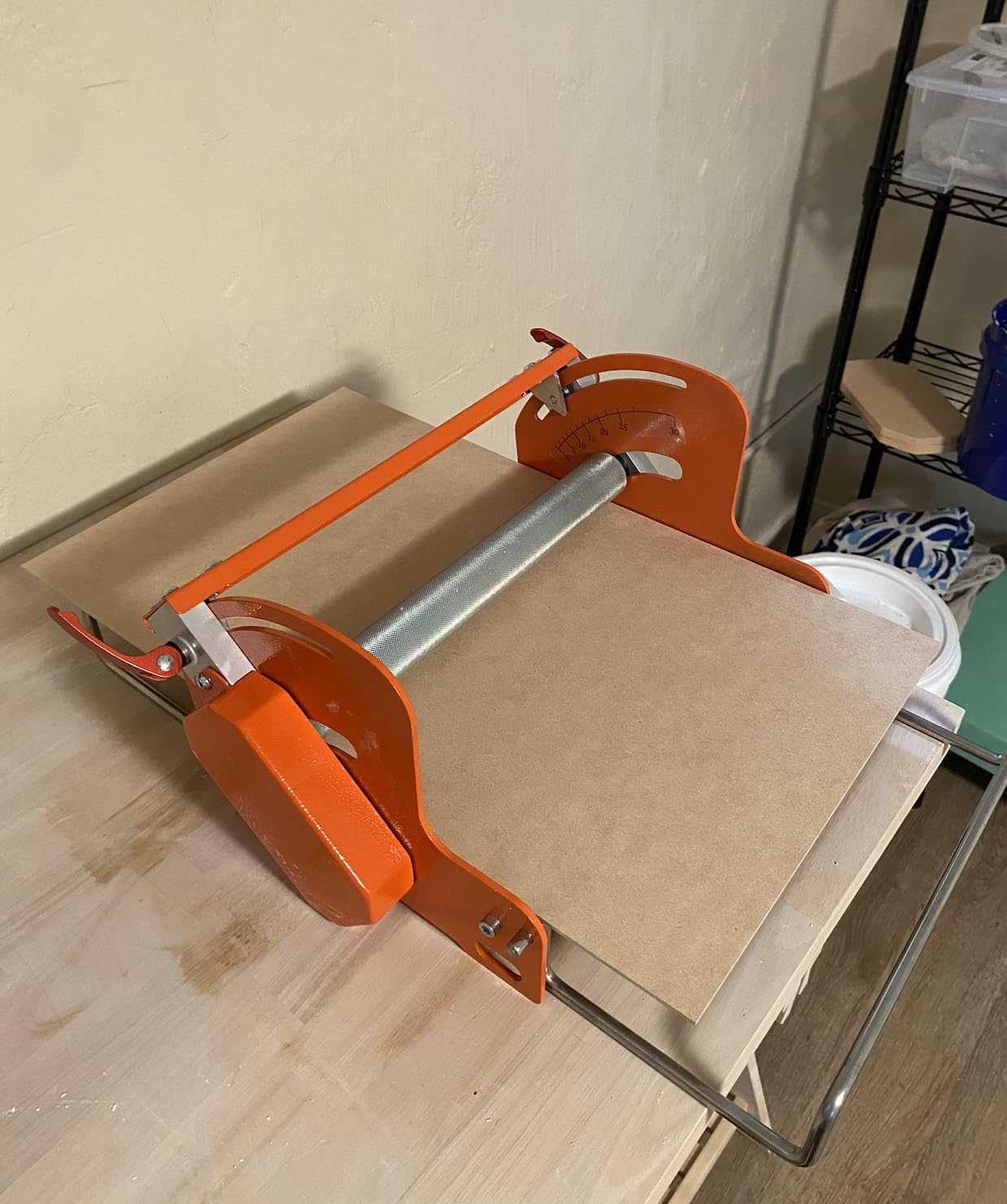 Hand cranked Ceramic Slab Machine, Slab Roller for Clay Pottery, Manual Ceramic Clay Press Slab Machine. customer photo 2
