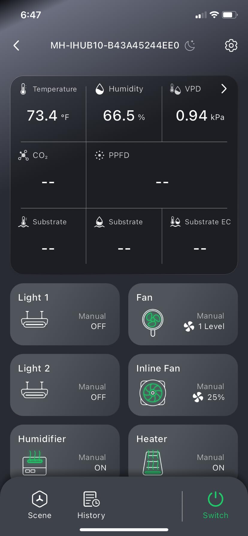 Mars Hydro iHub-Pro, 10AC Power Strip Kit, 10-Outlet All-in-One Smart Grow Room Hub, WiFi Environmental Control for Light, Temperature, Humidity & VPD customer photo 1