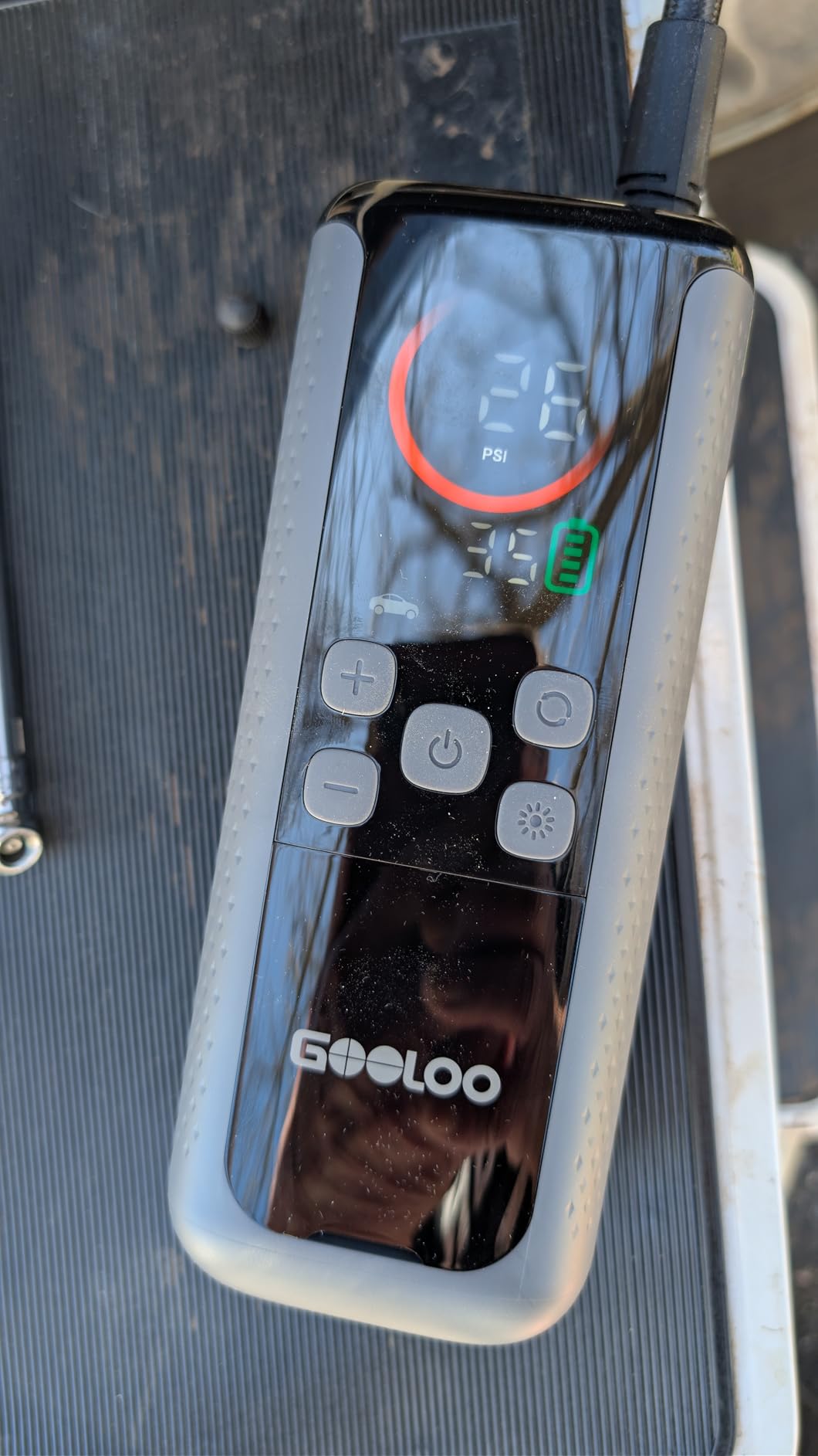 GOOLOO GT160 DUAL Tire Inflator Portable Air Compressor, 4X Faster Dual Cylinder & Upgraded Color LED Screen with Auto Shut-off customer photo 2