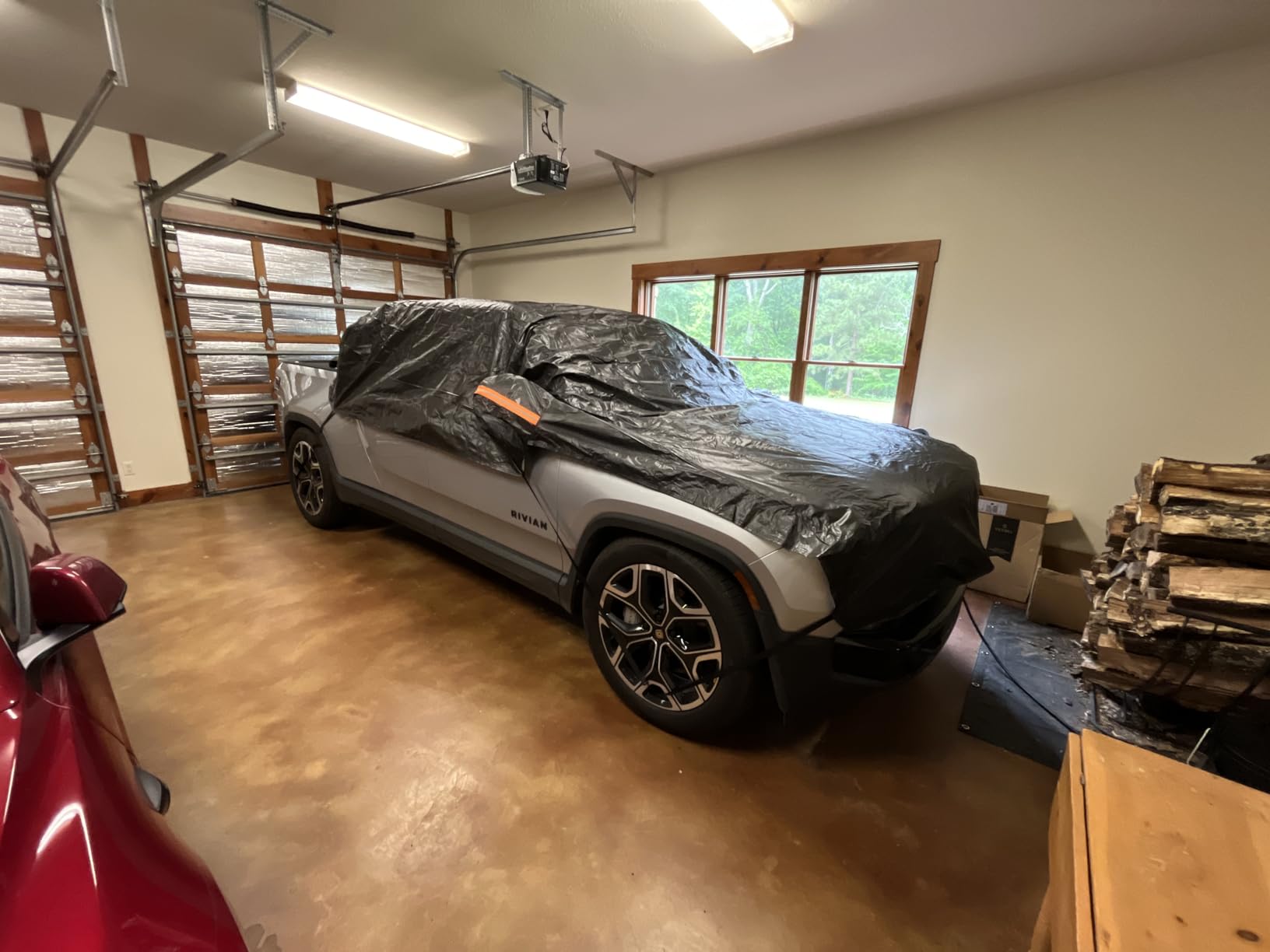 Half Car Cover Top, Hail Protector Car Cover with Cotton Liner, Sunroof & Windshield Cover for Ice and Snow, All Weather Vehicle Body Cover for Sun, Rain, Dust customer photo 1