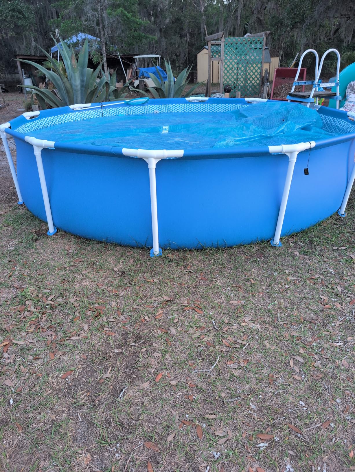 INTEX Metal Frame 12 ft x 30 in Above Ground Pool Set, Round Swimming Pool with Steel Frame customer photo 1