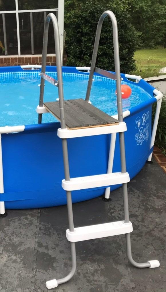 INTEX Metal Frame 12 ft x 30 in Above Ground Pool Set, Round Swimming Pool with Steel Frame customer photo 2
