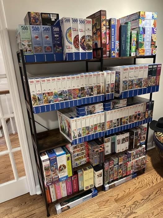 Huuger 5 Tier Bookshelf, Display Bookshelf with 10 Open Shelves and Raised Baffle, 47.2 Inch Straight Wide Bookcase with Metal Frame and Wooden Board customer photo 1
