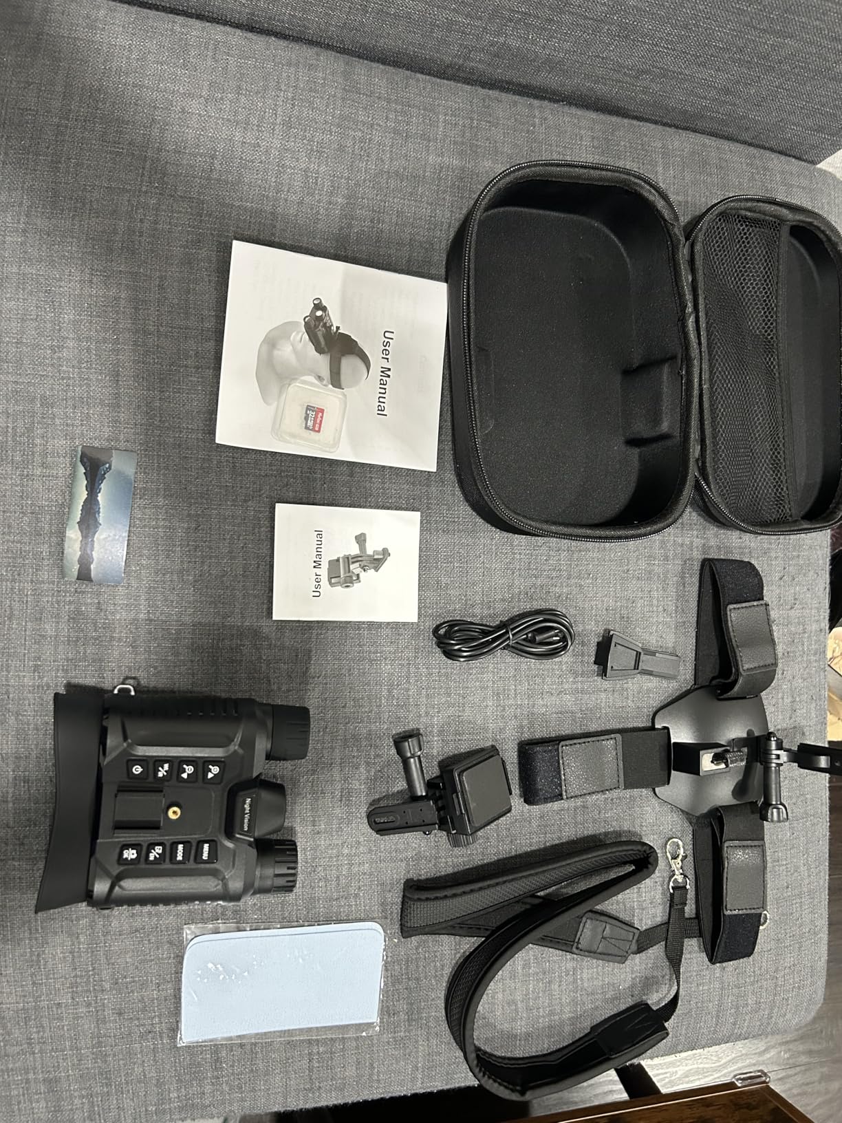 Dsoon Night Vision Goggles, Upgraded Rechargeable Head-Mounted Night Vision Binoculars with Infrared, Hands Free, Tactical Flashlight, 1312FT, 8X Digital Zoom customer photo 2