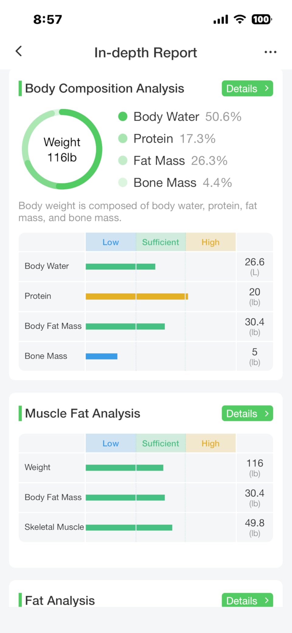 arboleaf Scale for Body Weight, Smart Scale with BMI, Body Fat, Muscle Mass, Upgrade 50+ Metrics Full Body Composition Analyzer, 8-Electrode High Precision Digital Bathroom Scale, Bluetooth Sync customer photo 2
