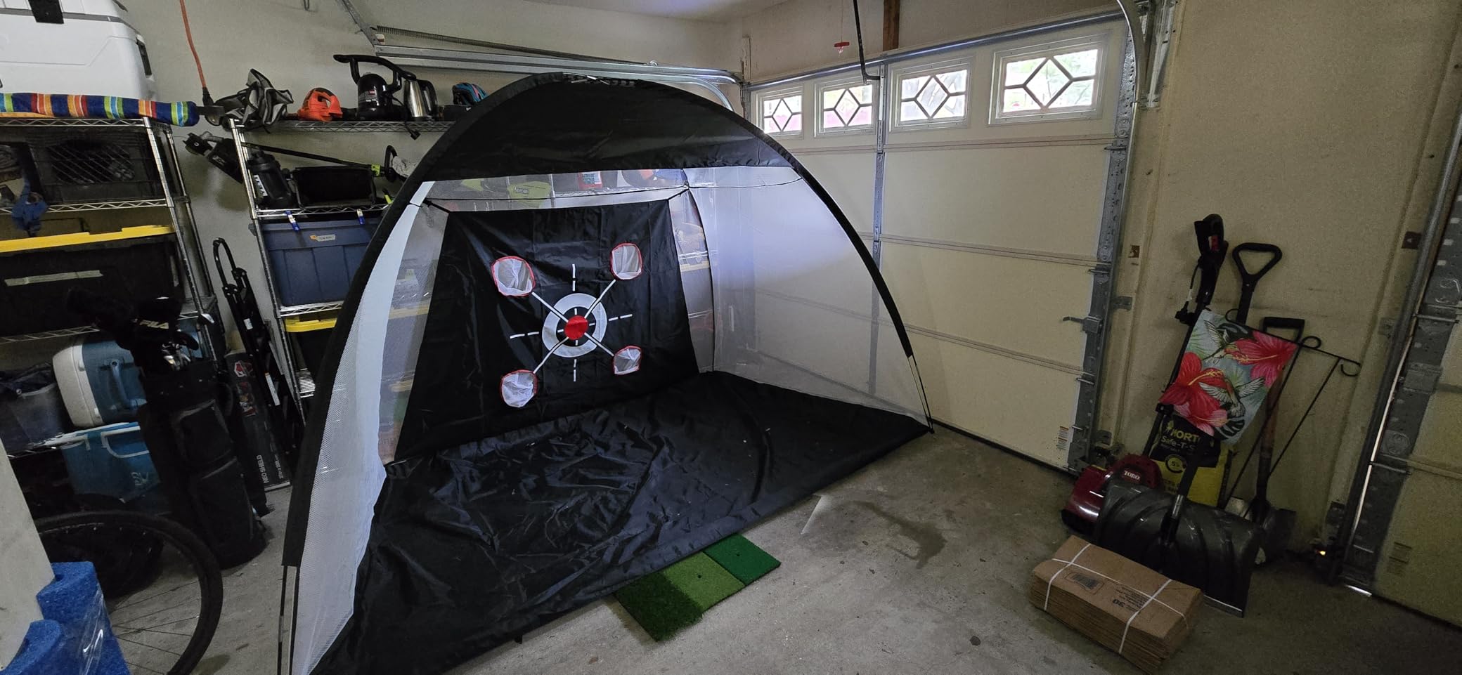 Golf Net, 10x7FT with Golf Practice Mat, Hitting Aid Nets for Backyard Driving Chipping Training Swing with Targets Outdoor or Indoor- Gifts for Men/Dad/Him customer photo 2
