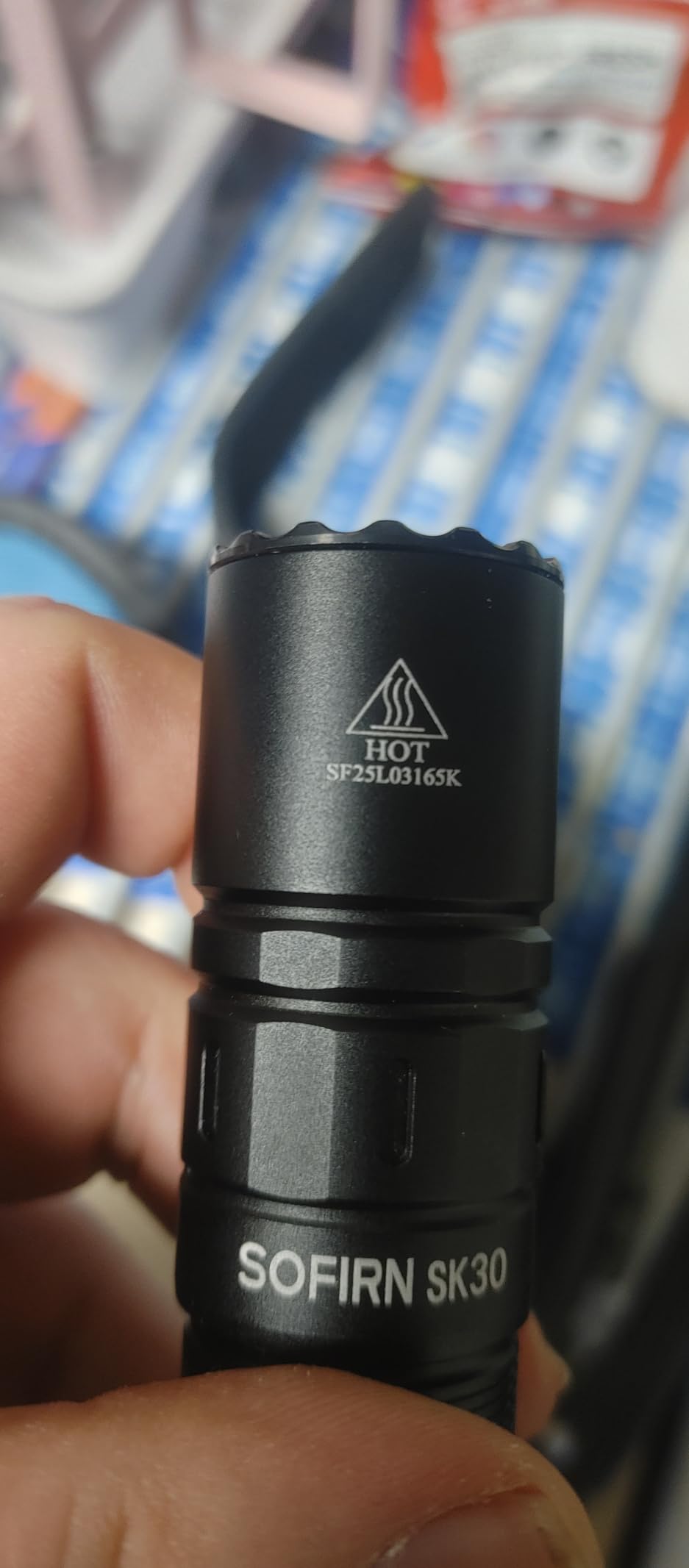 Sofirn SK30 Tactical Flashlight Rechargeable, 3000 High Lumens Pocket Flashlight with Holster, Dual Tail Switches 6 Modes IPX8 Waterproof LED Flashlight for Emergency, Work, Outdoor & EDC customer photo 2