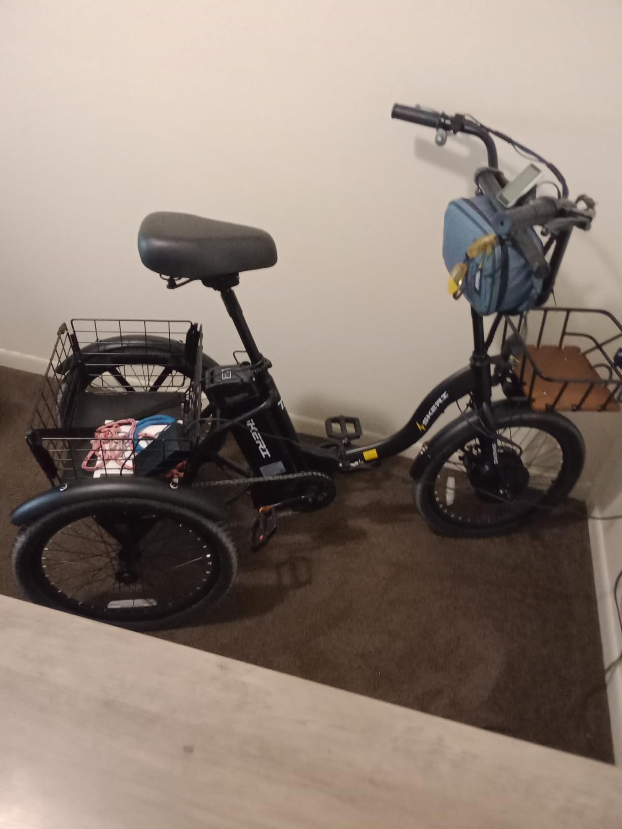Skeri Electric Trike, 500W(Peak 1000W) Electric Tricycle for Adults, 20