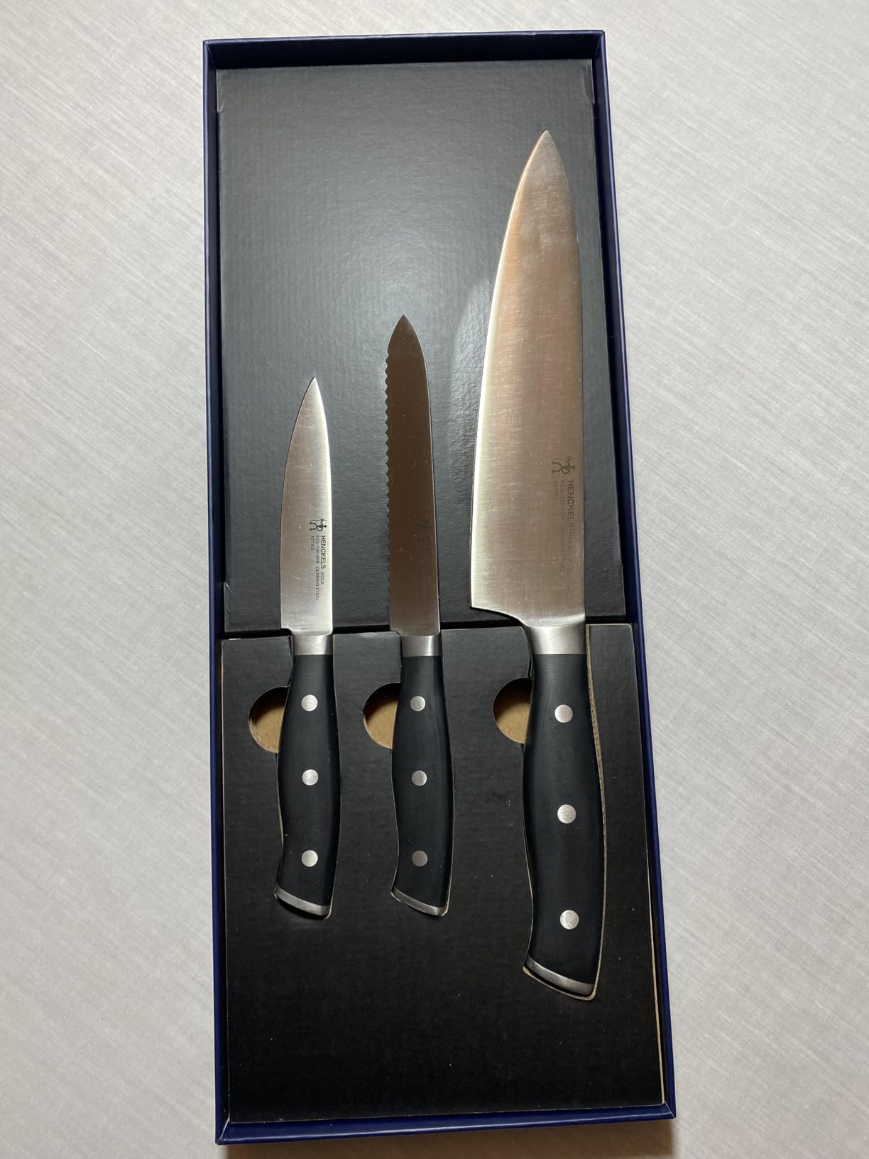 HENCKELS x EMERIL Lagasse The Nola Collection Razor-Sharp German 3-pc Chef's Starter Knife Set, Made in Company-Owned German Factory with Special Formula Steel perfected for almost 300 Years customer photo 2