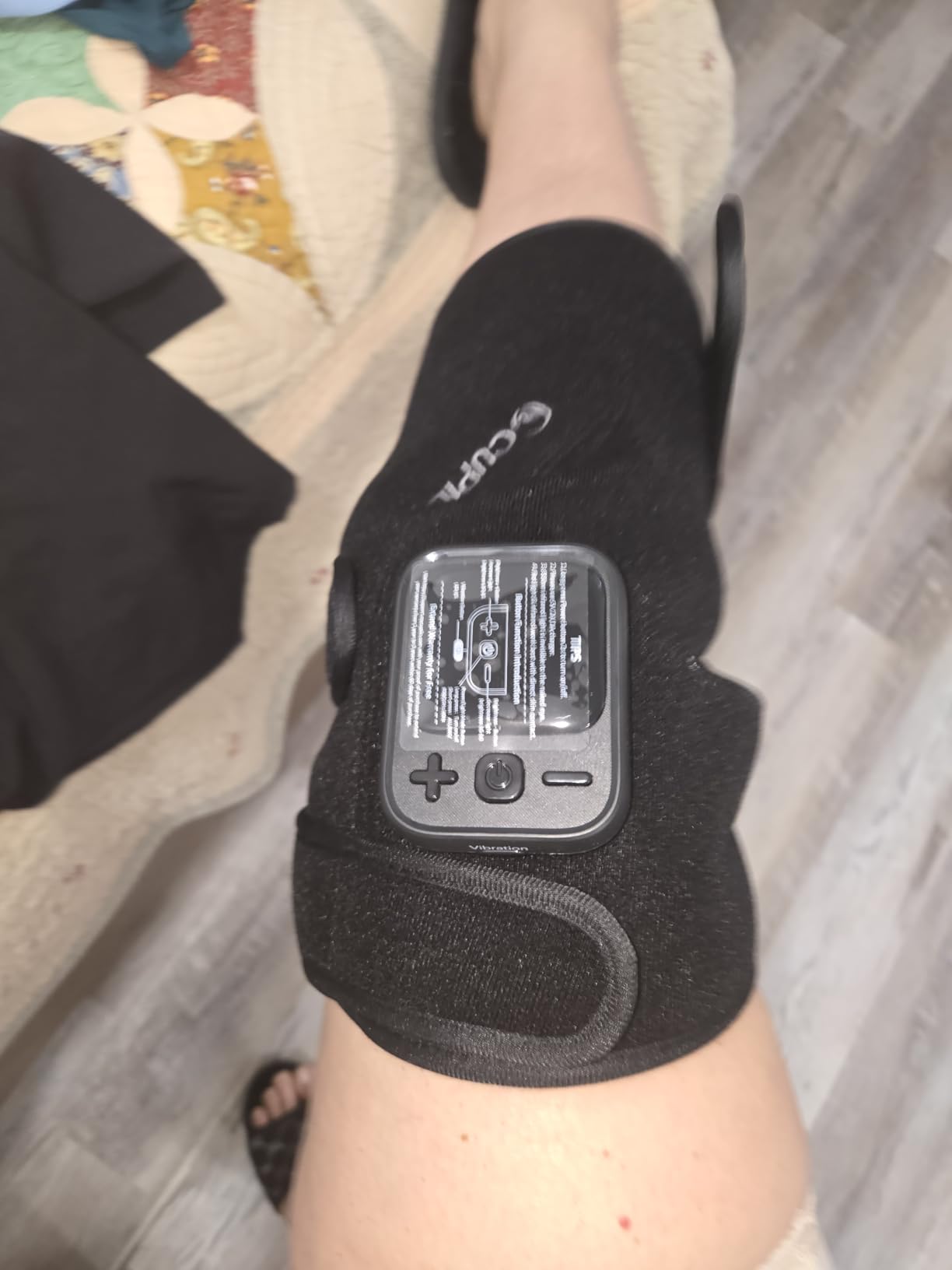 CuPiLo Red Light Knee Massager with Heat, 2026 Upgrade Vibration Knee Wrap, Portable 5000mAh Cordless Heated Wrap, 660nm & 850nm customer photo 2