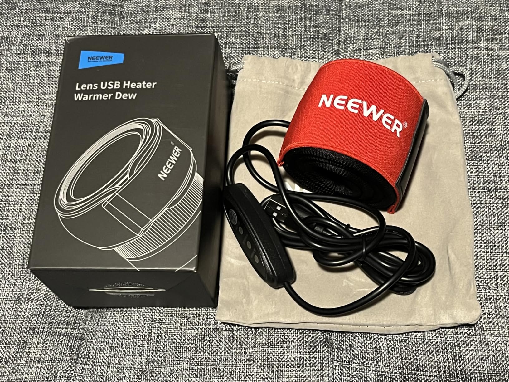 NEEWER 23.6-inch/600mm USB Lens Heater Warmer with 3 Temperature Settings, Dew Heater Strip Prevents Dew Fog Condensation for DSLR Mirrorless Camera Telescope Binocular Astrophotography, HW-23B customer photo 2