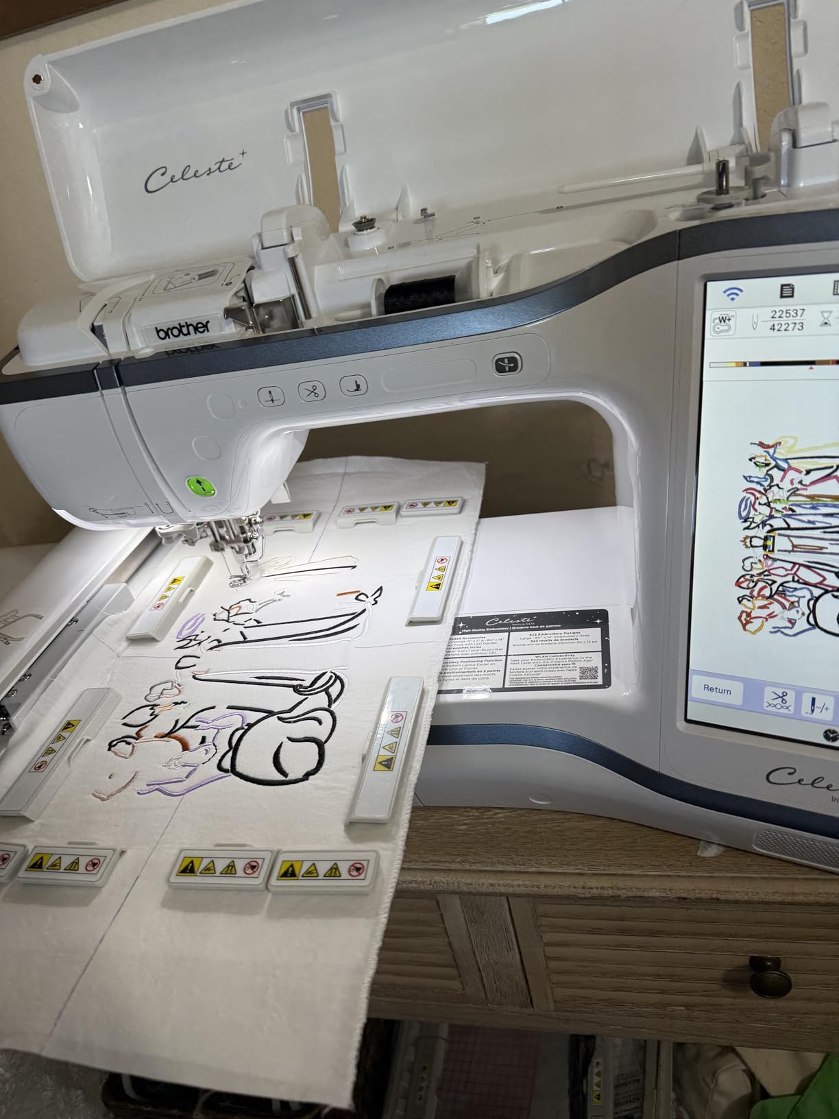Sew Tech Magnetic Embroidery Hoop for Brother Innovis NQ1700E NQ1600E NQ3600D NV880E Dream Machine 2 XV8550D VE2200 Luminaire XP2 XP3 VM5200 Stellaire XE1 XJ1 Machine, 6