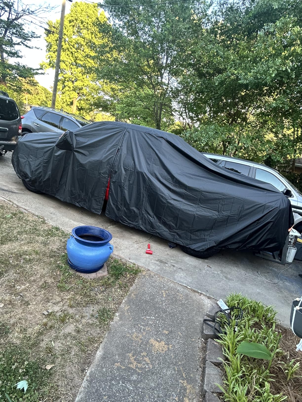NEVERLAND Car Cover Waterproof All Weather for Automobiles, Outdoor Sedan Full Cover Heavy Duty Protection Snow Anti-UV Windproof for BMW/Mercedes-Benz/Audi/Honda/Toyota (Size:208''L x 78''W x 59''H) customer photo 1