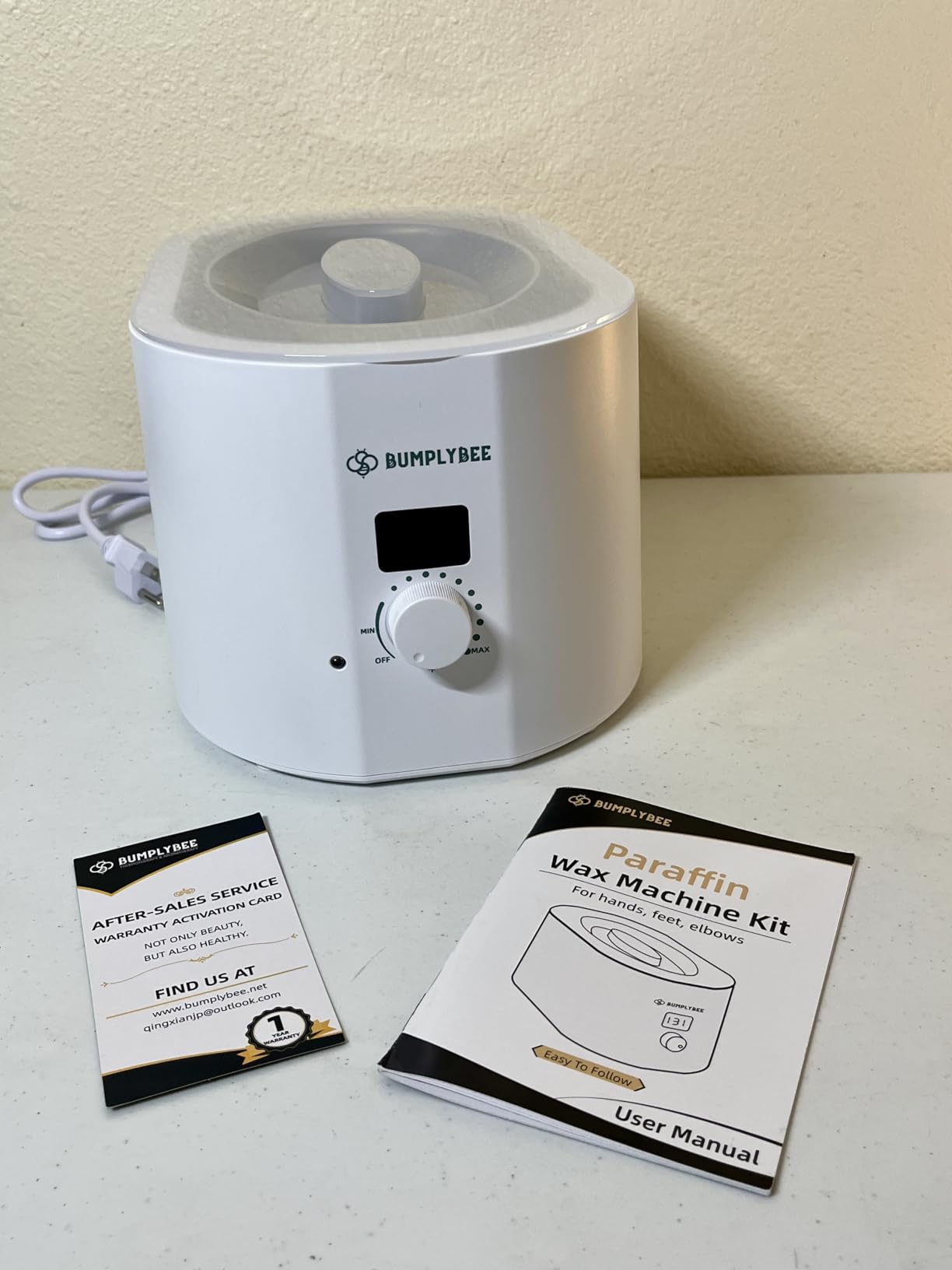 BUMPLYBEE 7000ml Paraffin Wax Machine for Hand and Feet - Hand Wax Paraffin Machine with 10pcs Aloe Vera Paraffin Bath Refills, Moisturizing and Exfoliating customer photo 1