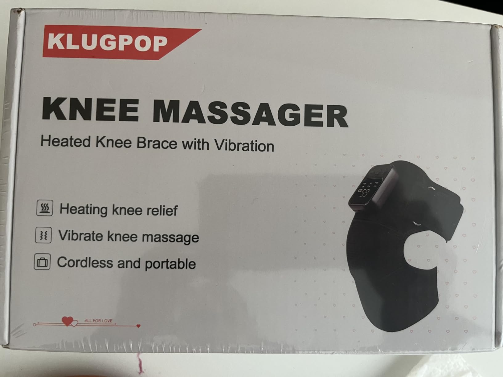 Knee Massager with Heat for Pain Relief V5.0 [2026 Upgraded] - Electric Cordless Heated Knee Brace with 6 Heat Levels and 3 Vibration Massage Mode, Gifts for Men Women (Black, 1-Pack) customer photo 1