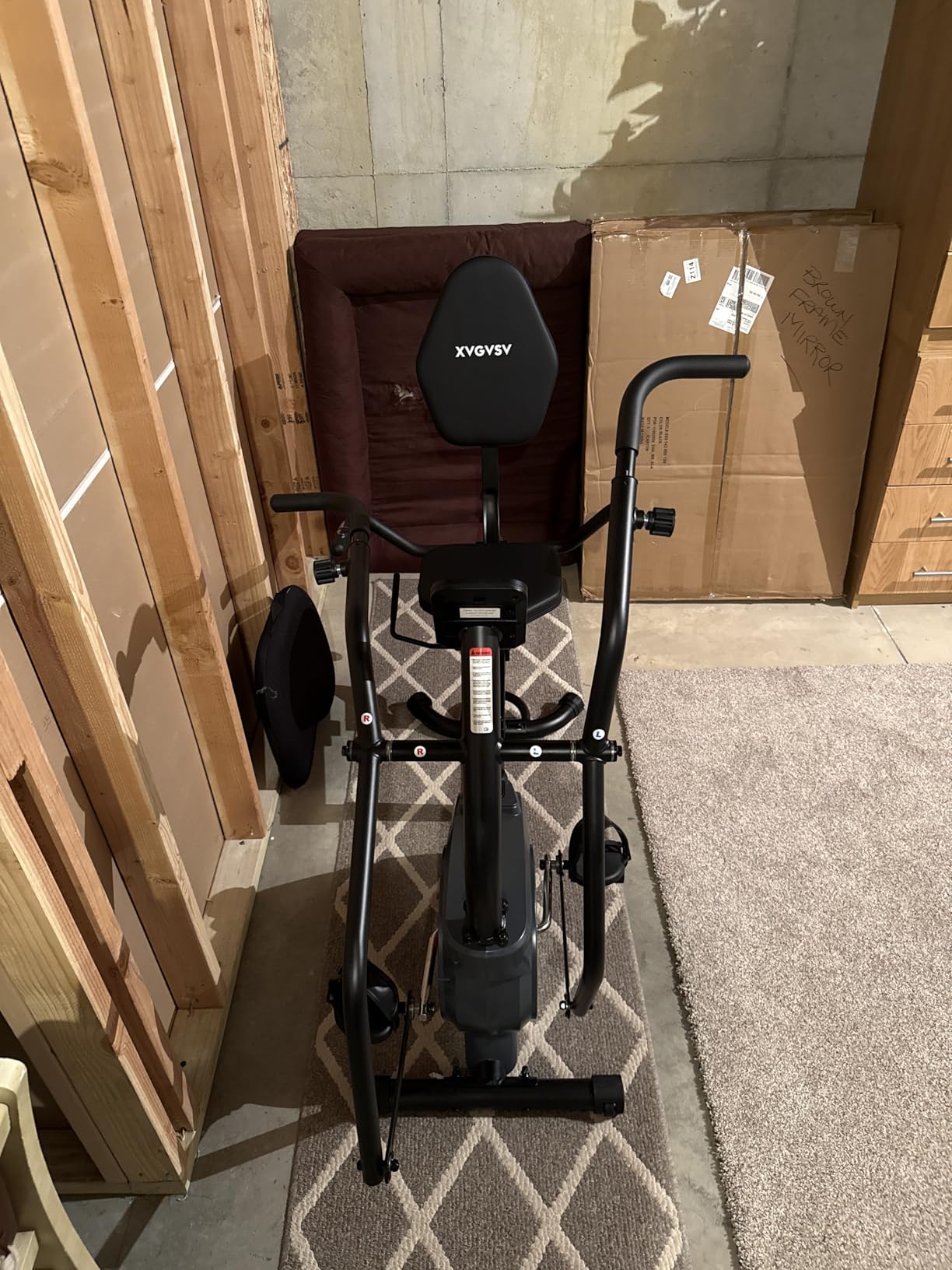Recumbent Exercise Bike, Recumbent Stationary Bike for Home, Recumbent Bike with 400LB Weight Capacity Whisper-Quiet 16 Levels Magnetic Resistance Heart Rate and Multi-Function LCD Comfortable Seat customer photo 2