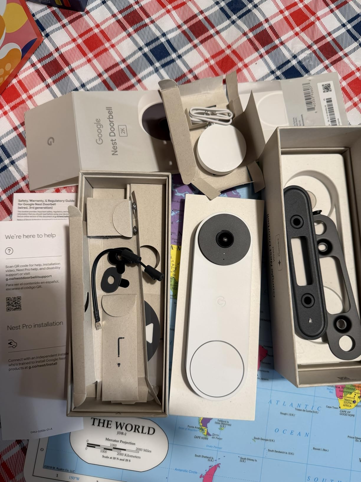 Google Nest Doorbell (Wired, 3rd Gen) - 2K Video and Gemini, Live View, Night Vision, 2-Way Audio - Works with Google Home - 2025 Model - Linen customer photo 2