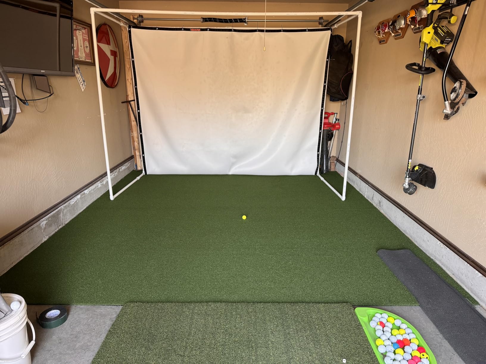 GoSports Golf Simulator Turf - 15 mm Elite Golf Mat for Indoor Home Setups - 10, 12, or 15 ft customer photo 1