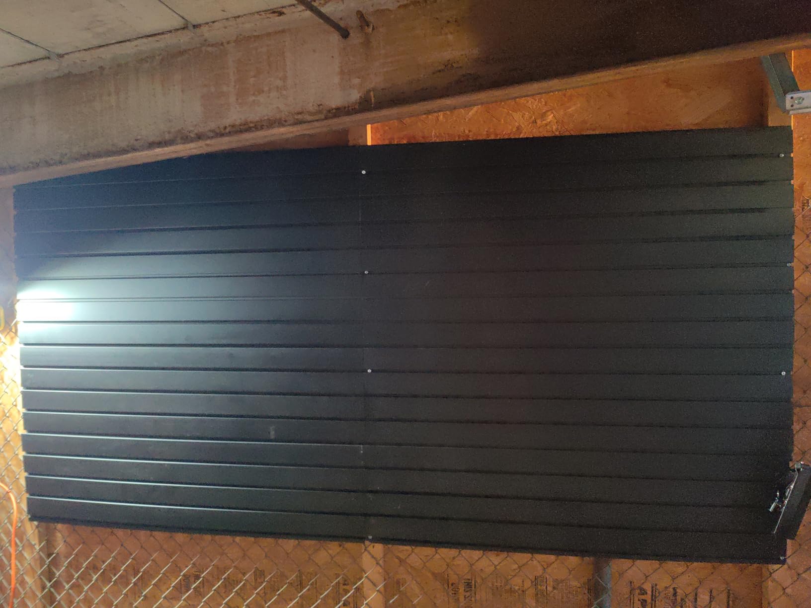 Yuzzy Slat Wall Paneling 4 x 8ft, Garage Slatwall Panel Wall Storage Systems, Heavy Duty PVC Garage Wall Organization (Black) customer photo 1