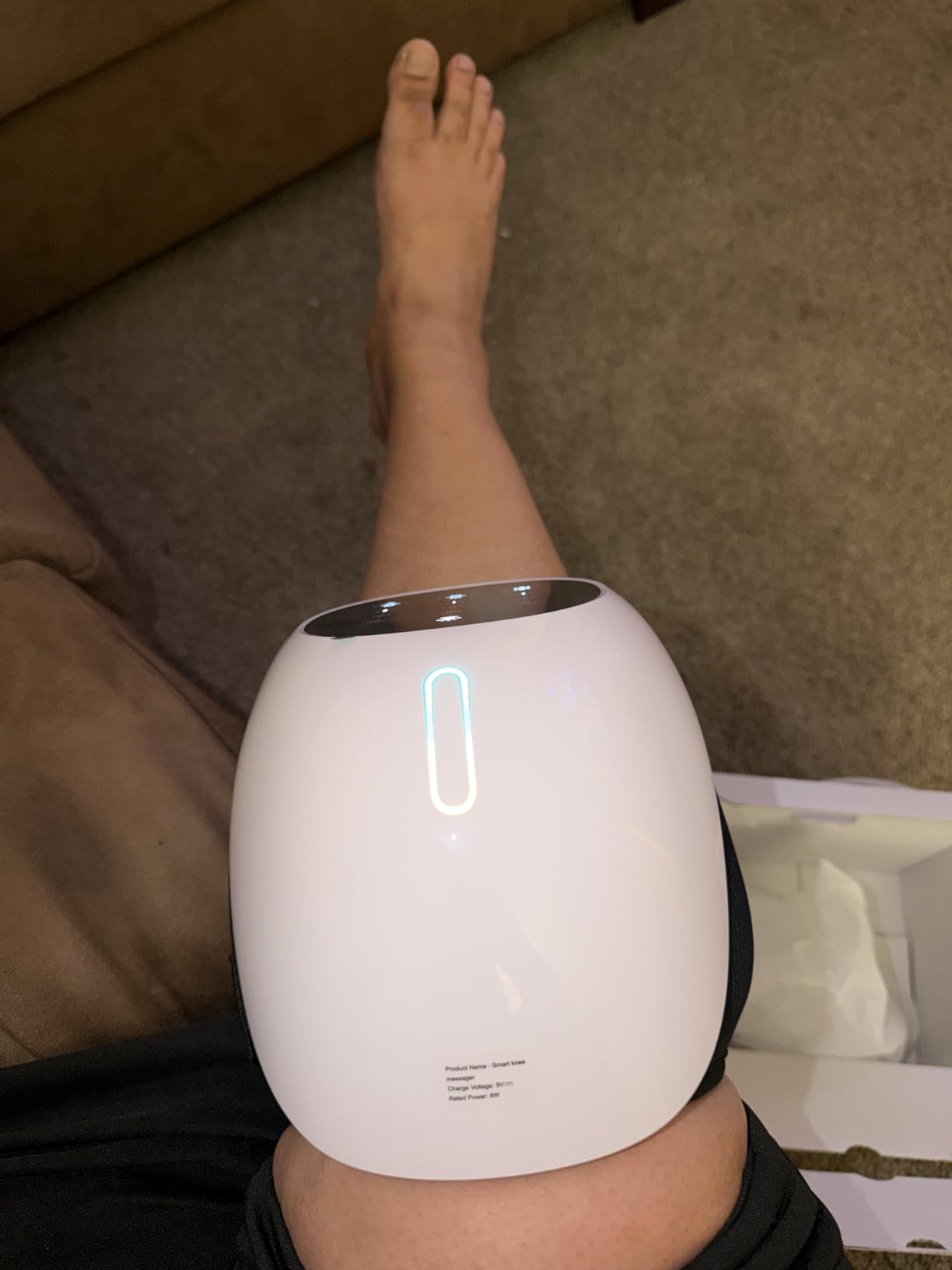 World's First 360° Knee Massager with 1-Second Heat - Cordless Red Light Therapy for Joint Comfort, 3 Intensity Levels, Perfect for Athletes, Seniors & Active Adults customer photo 2