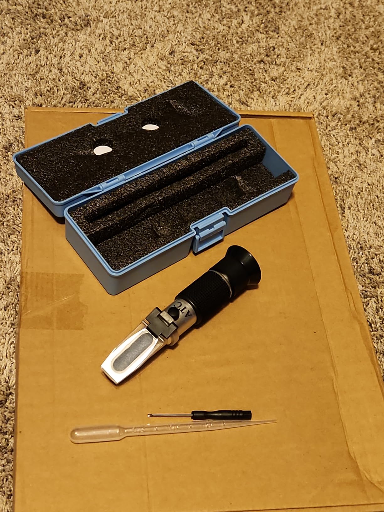 3-in-1 Alcohol Refractometer Kit for Home Brewers | Measures Brix (0-40%), Alcohol (0-25%), Baume (0-20%) | ATC for Beer, Wine, Mead & Grape Must Sugar Content customer photo 1