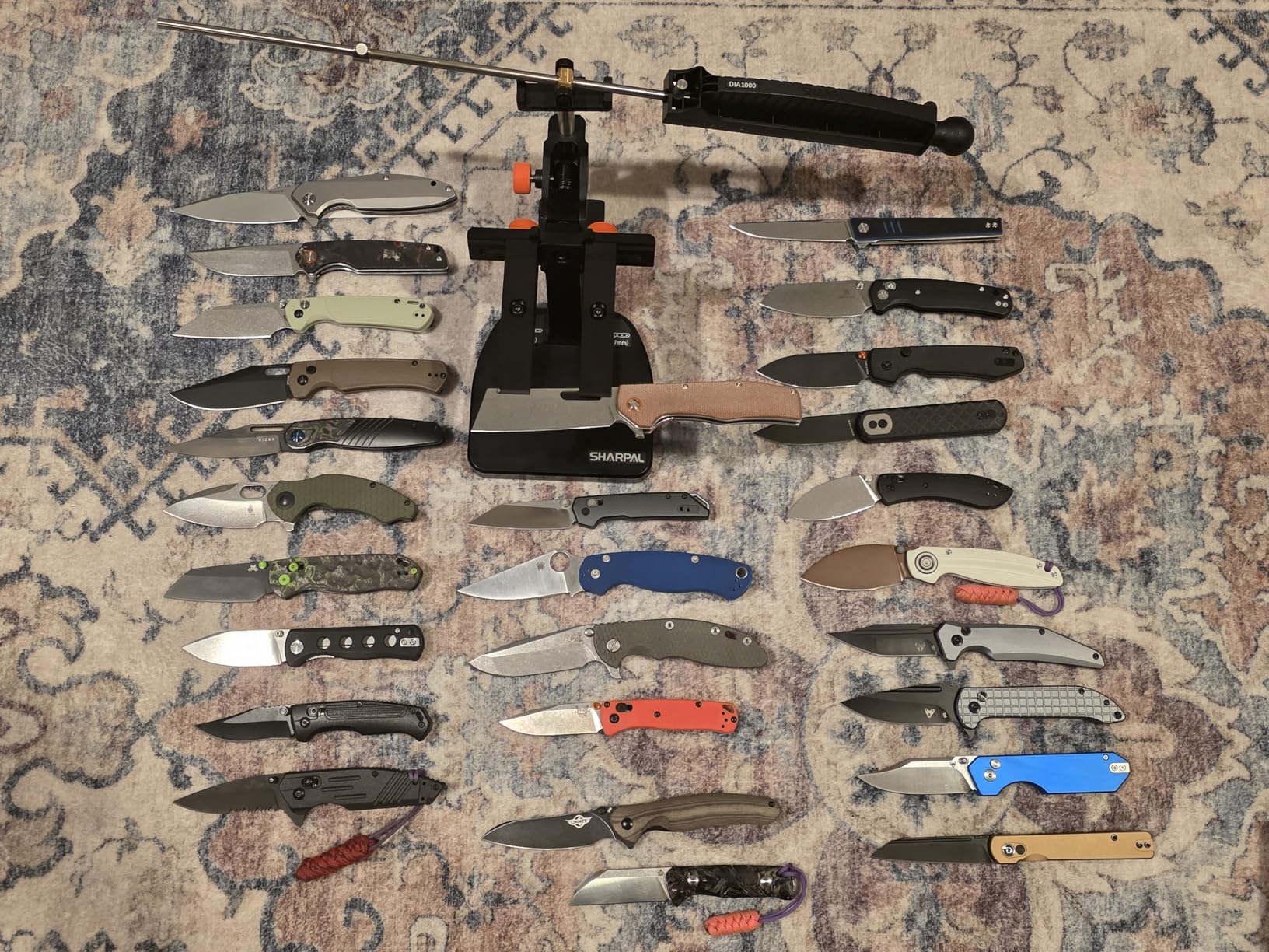 SHARPAL 202H Precision Knife Sharpening System - Adjustable Angle 10-35° Knife Sharpener Kit with 7 Abrasives (Diamond 220/325/600/1000, Whetstone 3000/6000, Leather Strop) customer photo 1