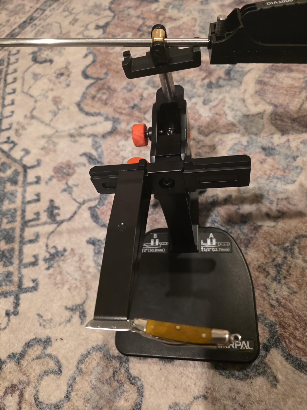 SHARPAL 202H Precision Knife Sharpening System - Adjustable Angle 10-35° Knife Sharpener Kit with 7 Abrasives (Diamond 220/325/600/1000, Whetstone 3000/6000, Leather Strop) customer photo 2