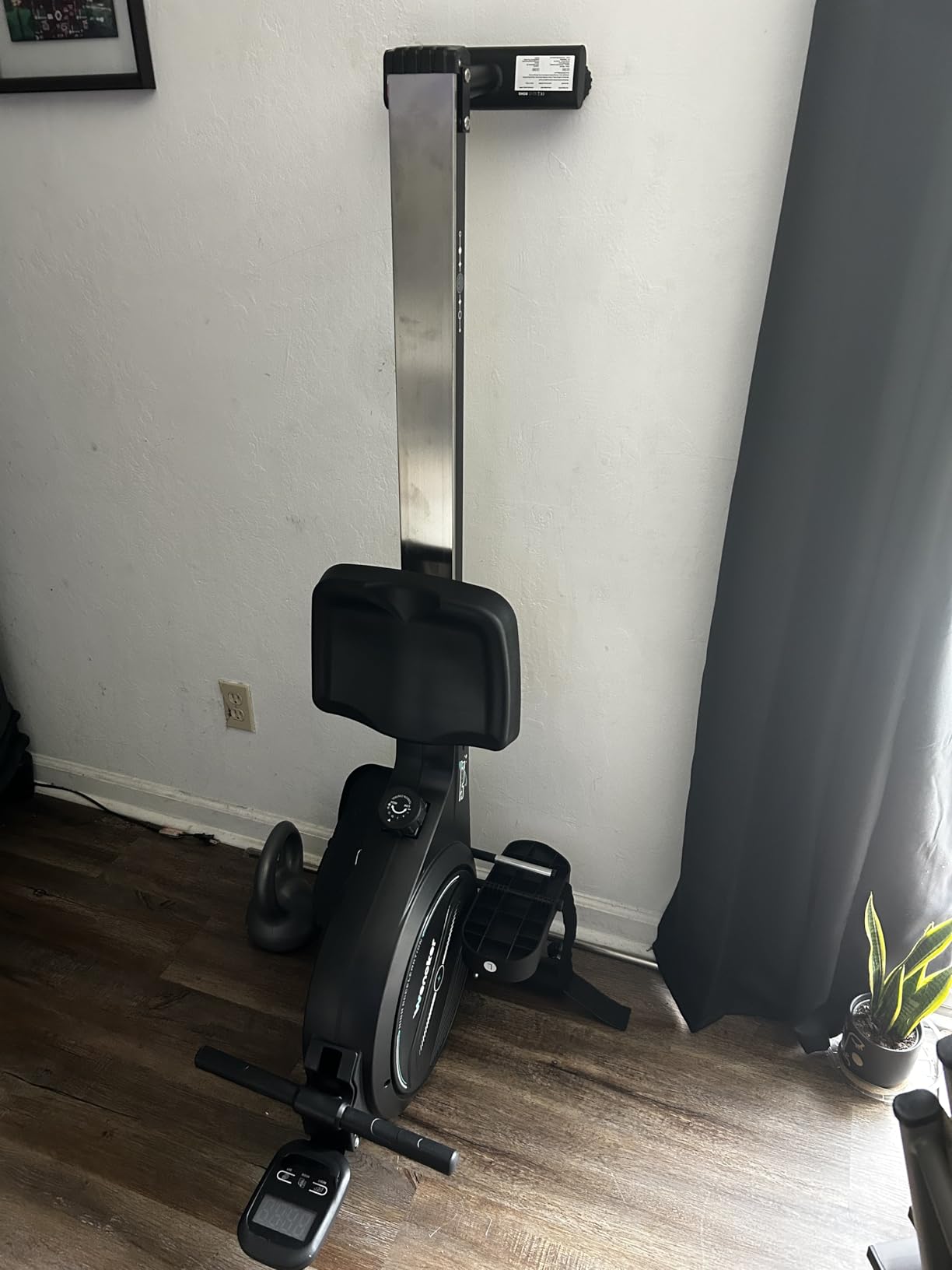 Wenoker Rowing Machine for Home, Magnetic Rower Machine, 350 LB Weight Capacity, 16-Level Silent Resistance Row Machine for Gym Exercise Full-Body Workout Compact Rower with LCD Monitor Tablet Holder customer photo 1