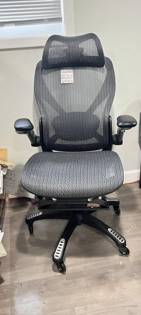 ELABEST X100 Ergonomic Mesh Office Chair, Big and Tall Home Desk Chair with 5D Flip-Up Arms, Adjustable 3D Lumbar Support customer photo 2