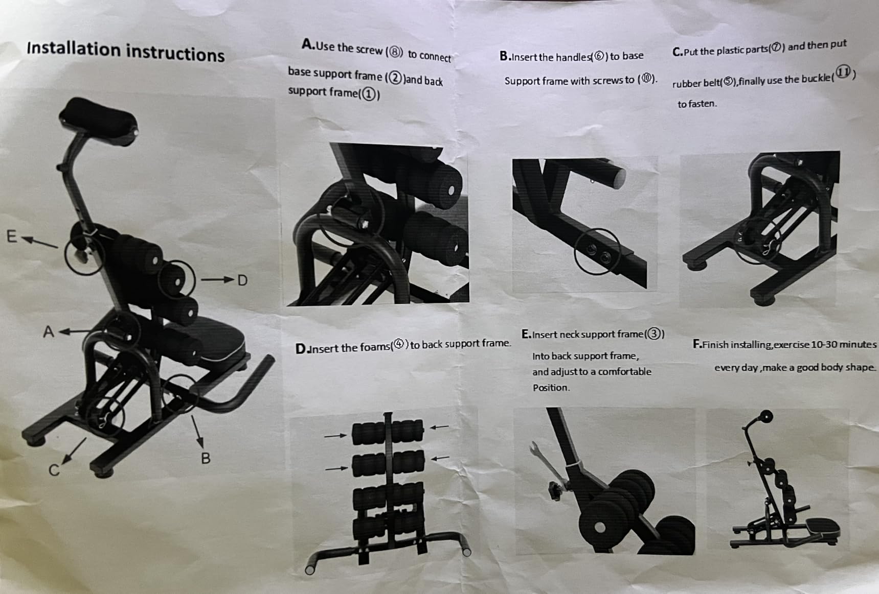 Mini Inversion Chair for Back Pain Relief, Compact Foldable Back Stretcher with Spine Decompression, Full Back & Neck Stretch, Easy Assembly, 330 lbs Weight Capacity customer photo 1