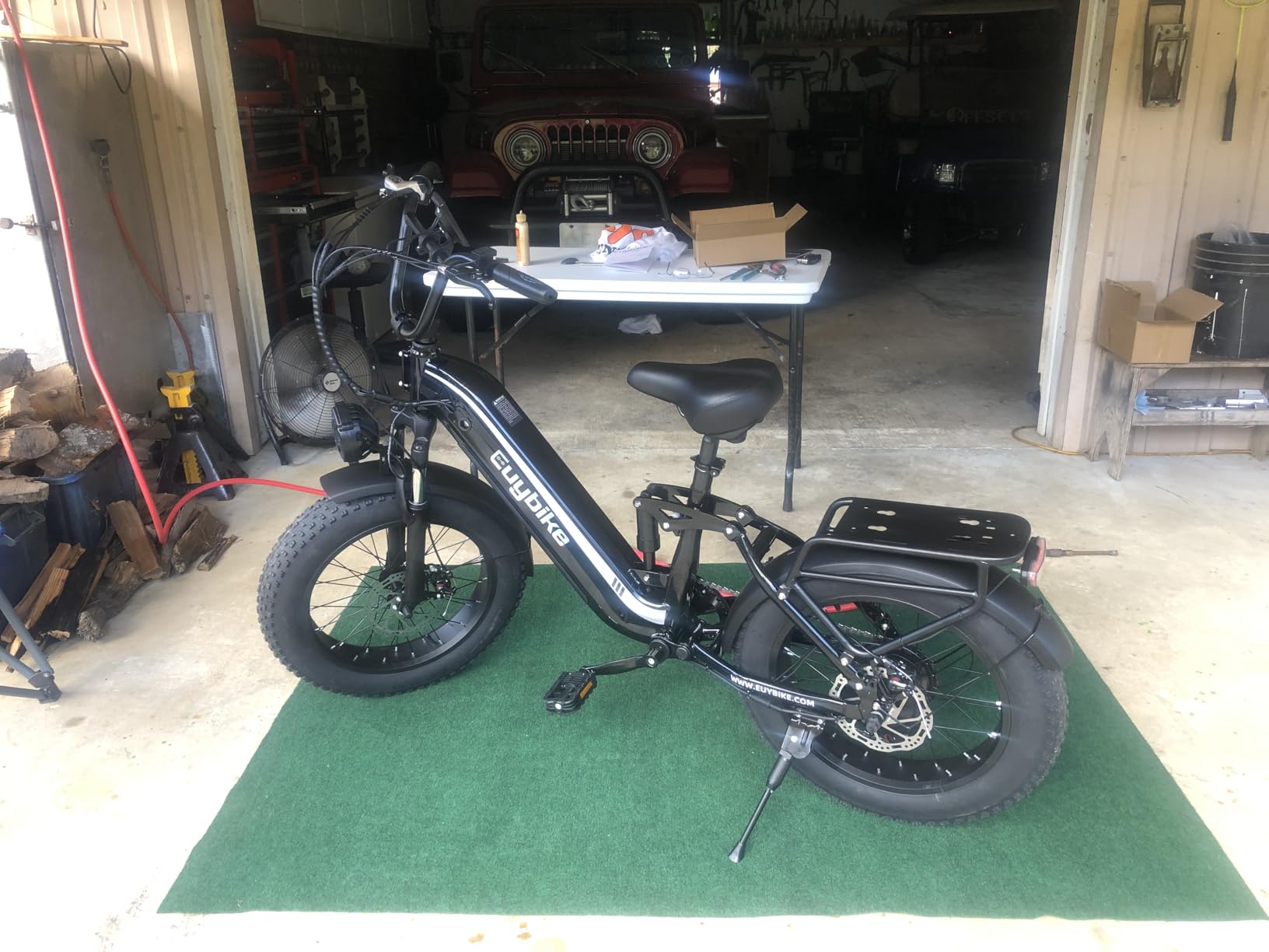 Electric Bike for Adults, 48V 20Ah Battery,1500W Peak Motor Step Thru Ebike 80+ Miles Max Range, 20x4.0 Fat Tires,Max 30Mph Electric Mountain Bike for All Terrain, Ideal for Commute, Off-Road customer photo 1