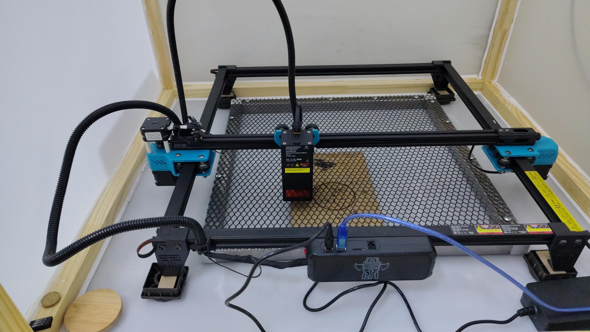 Twotrees TTS-10 Pro Laser Engraver,10000mW High Precision Laser Engraving Machine,Laser Cutter,30000mm/min Speed,0.069mm Laser Spot Engraver Machine for DIY,Wood,Metal,Acrylic,Glass,Stainless Steel customer photo 1