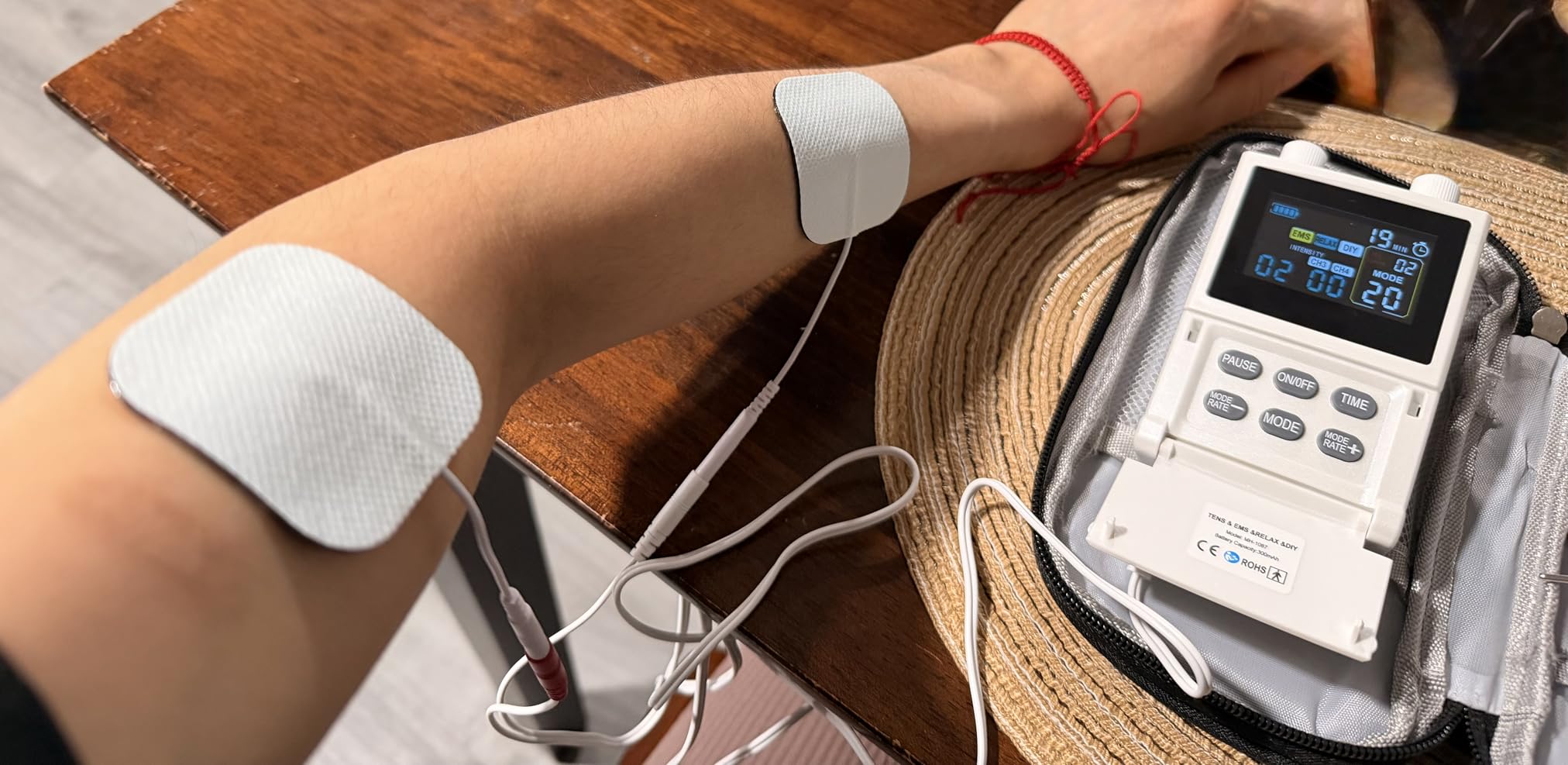 TENS Unit EMS Muscle Stimulator for Pain Relief, 4-in-1 TENS & EMS & Relax & DIY, 4-Channel 60 Modes 30 Intensity with Upgraded Color Screen for Back, Neck, Shoulder, Sciatica customer photo 1