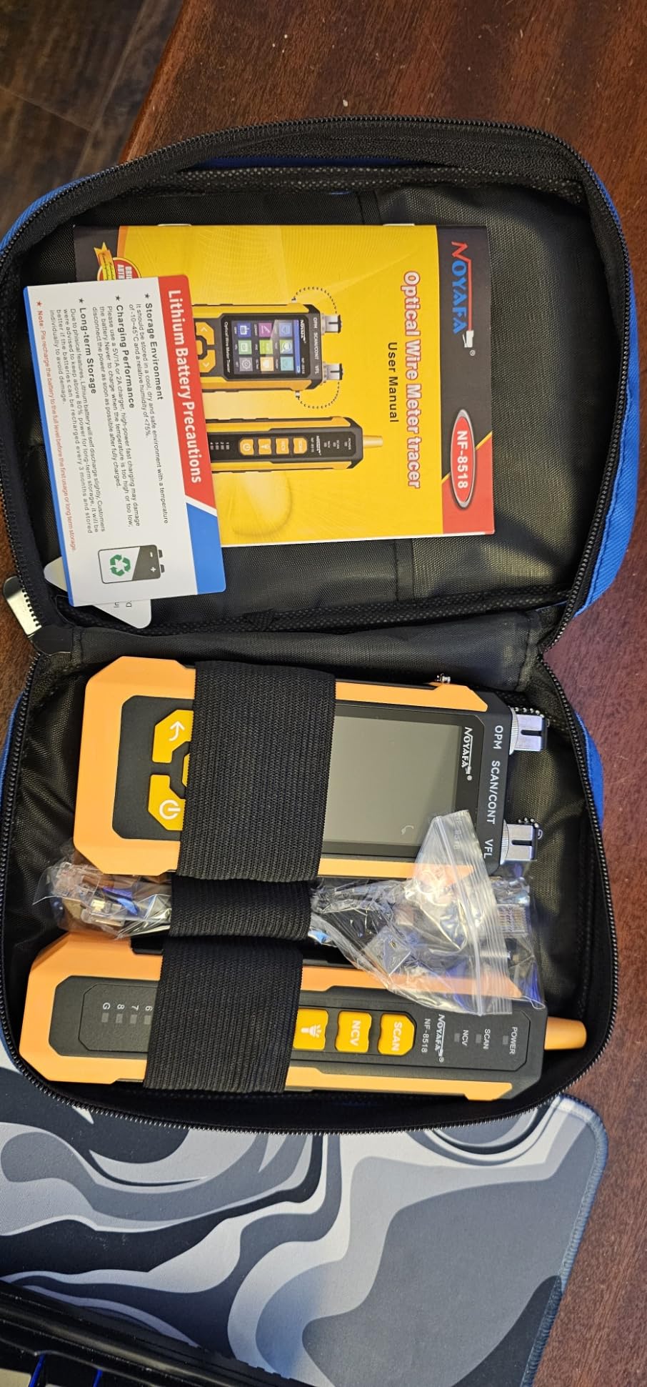 NOYAFA NF-8518 Network Cable Tester with Optical Power Meter, Ethernet Cable Tester, CAT6 Cable Tracker, VFL PoE QC Port Flicker, Length Testing, Fiber Optic Fault Locator, Telephone Line Tracker customer photo 2