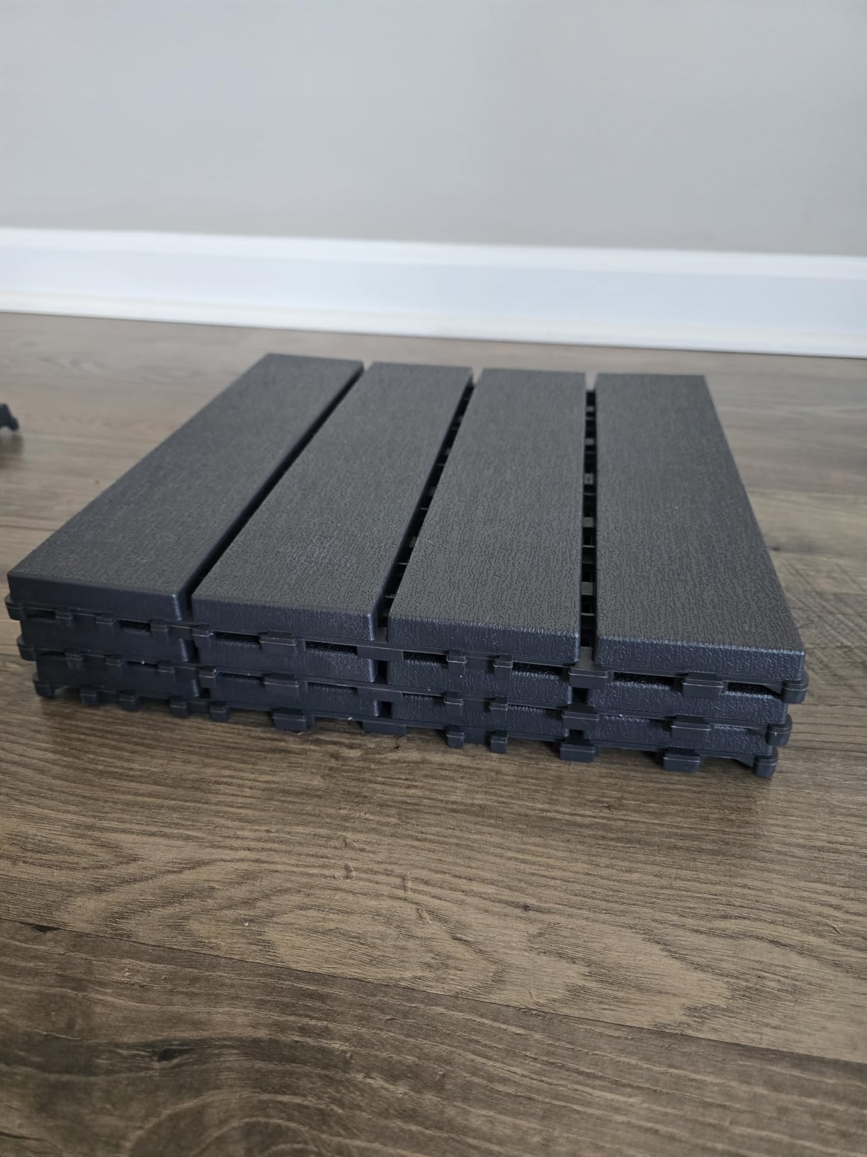 EchoDeck Interlocking Deck Tiles, 44 Pack Patio Tiles Outdoor Interlocking All Weather, Patio Deck Tiles, 12