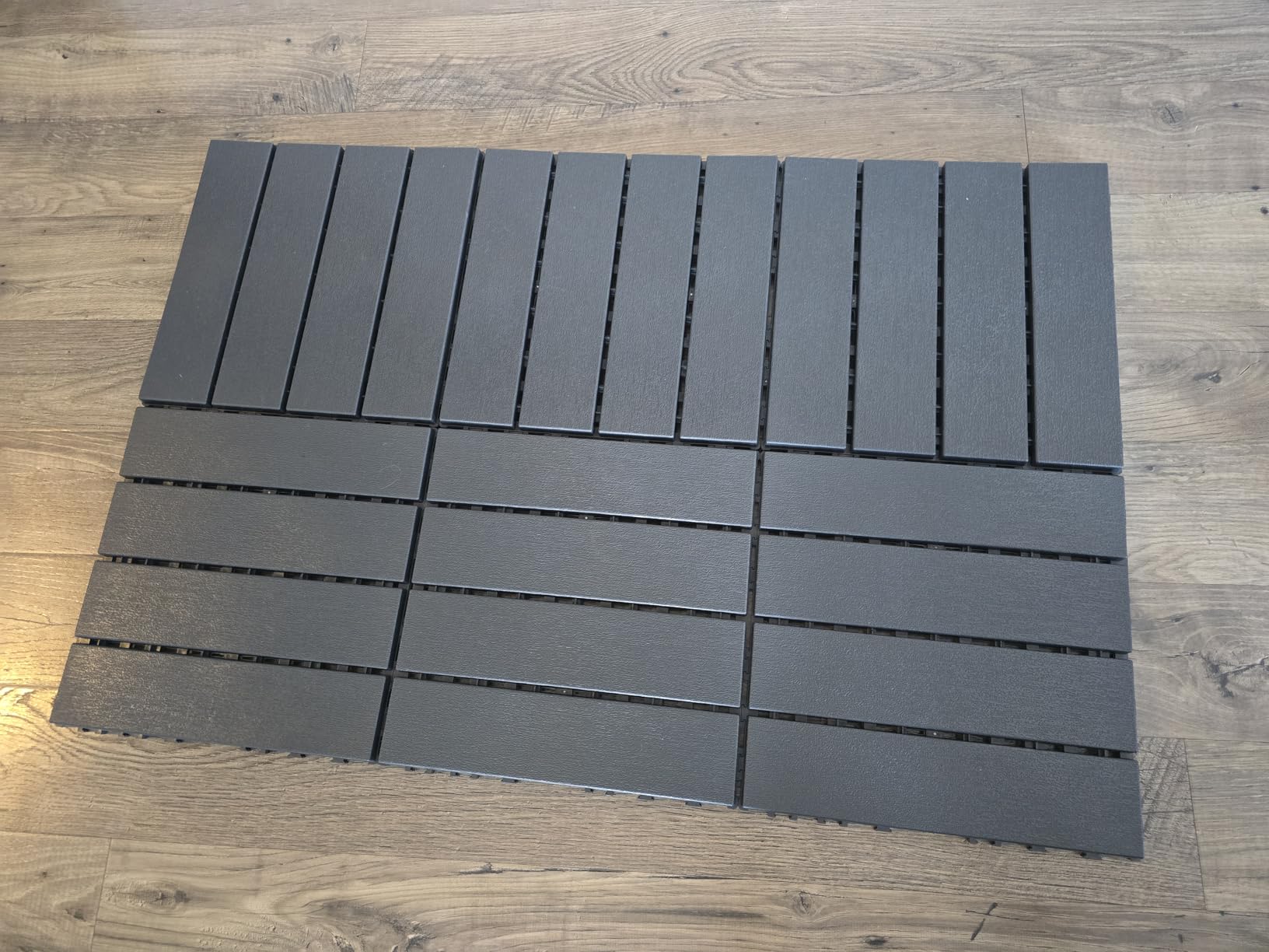 EchoDeck Interlocking Deck Tiles, 44 Pack Patio Tiles Outdoor Interlocking All Weather, Patio Deck Tiles, 12