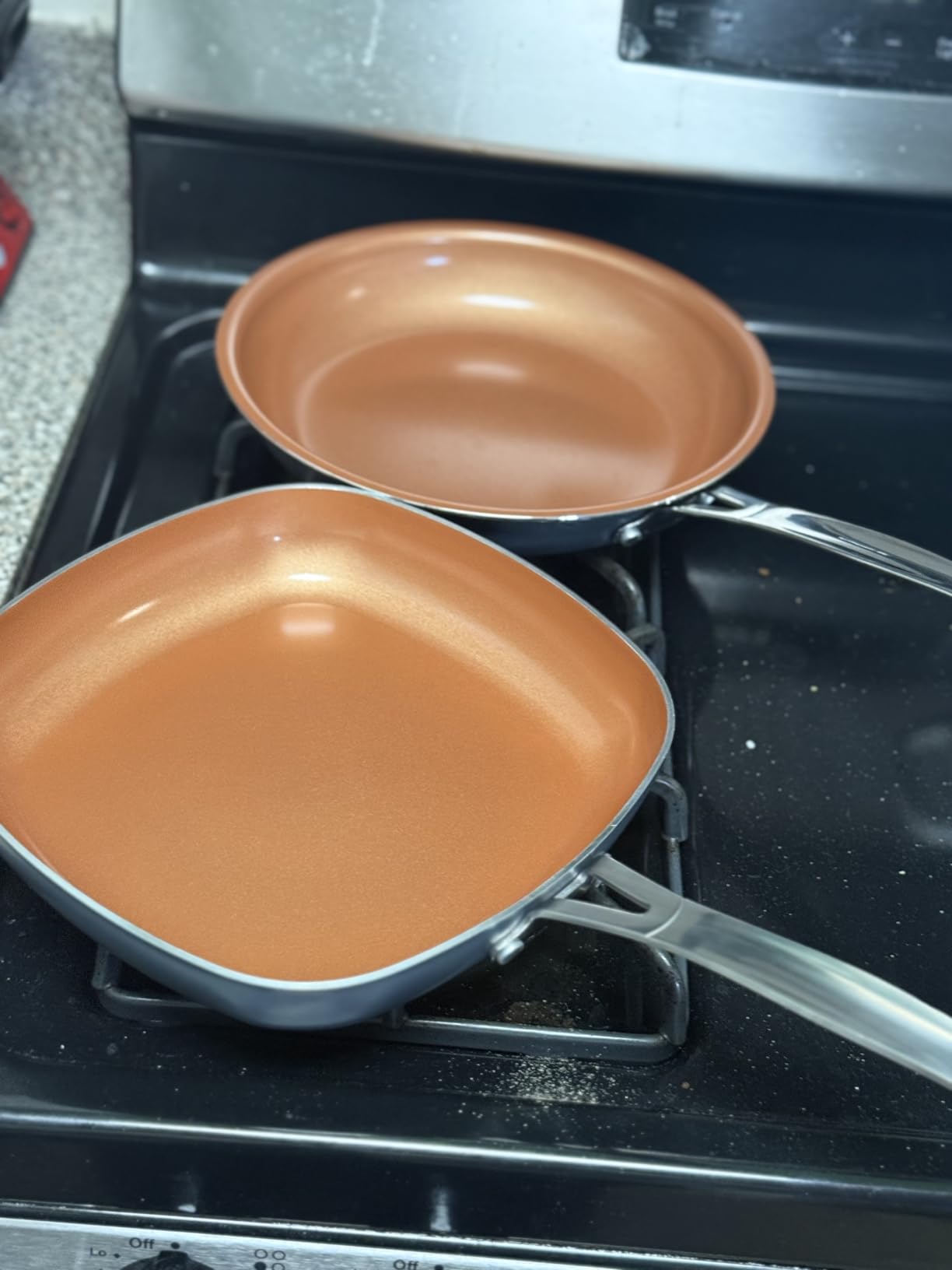 GOTHAM STEEL 20 Pc Ceramic Cookware Set, Copper Pots and Pans Set Non Stick with Bakeware, Cooking Utensils, and Steamer customer photo 2