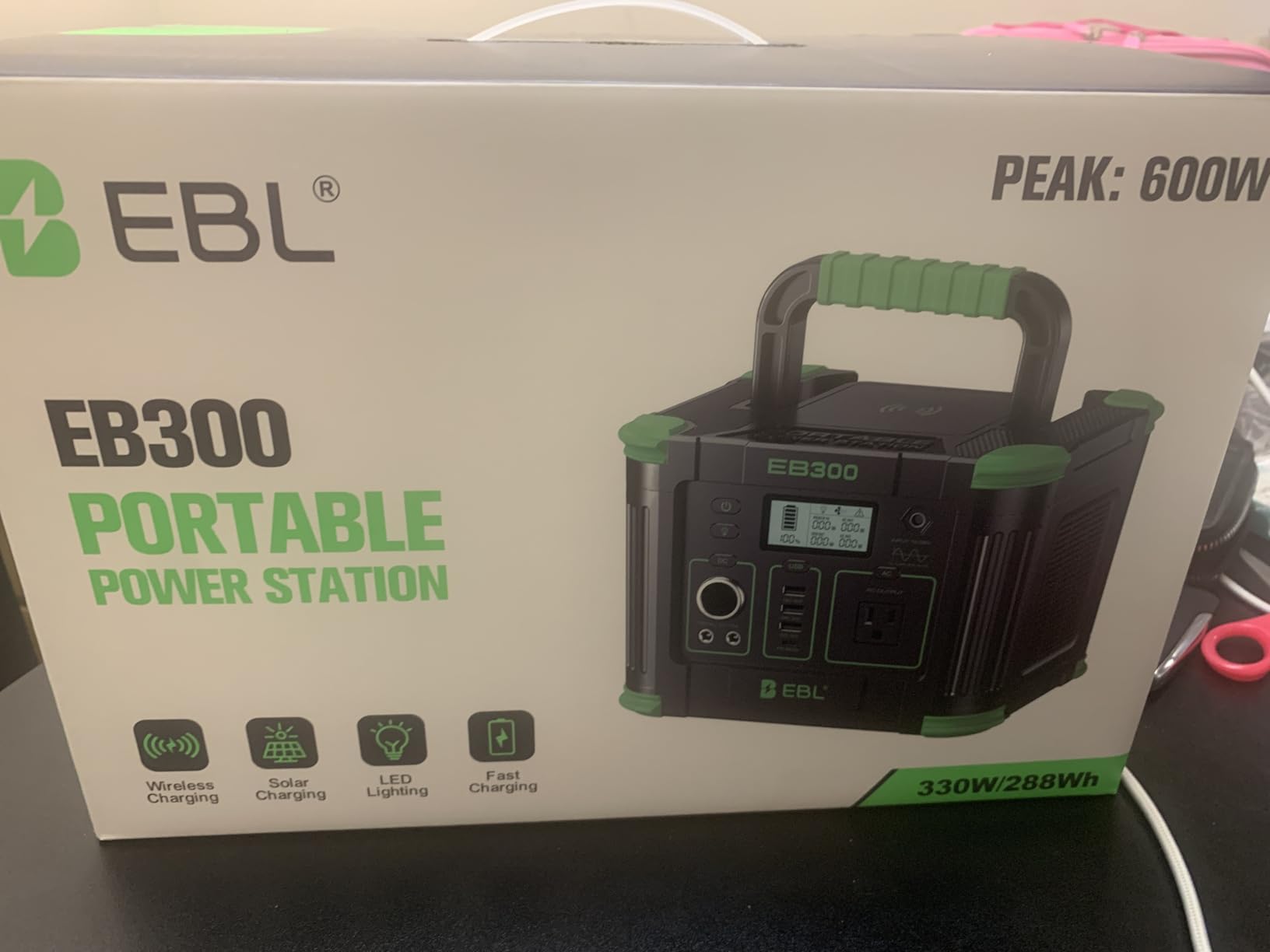 EBL 1000W Portable Power Station (Peak 2000W) with 200W Portable Solar Panel 23.5% High Efficiency Solar Panel, EBL 999Wh Solar Generator Kit for Camping, RV, Home Backup, Outdoor Adventures customer photo 2