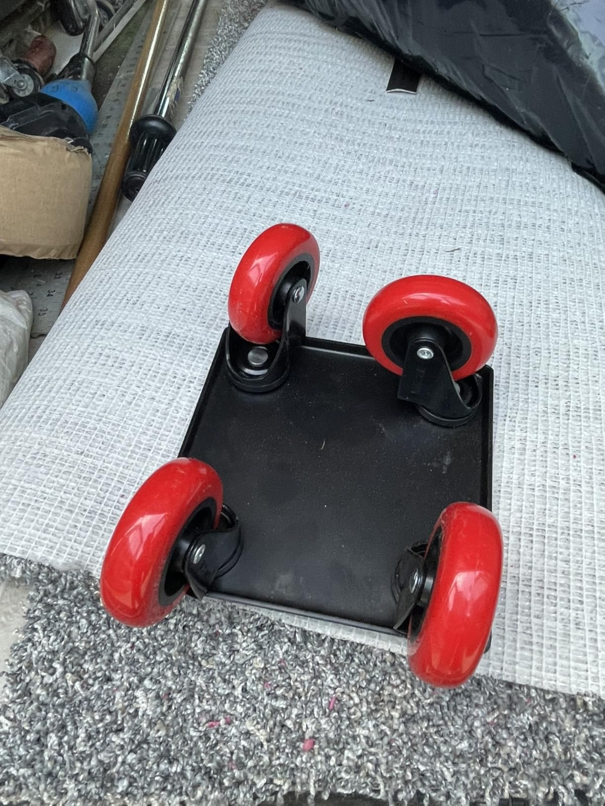 Snowmobile Dolly Heavy Duty with 3 Inch Caster Wheels, Sled Dollies Set of 3 Holding Up to 1660 LBS, V-Slide Steel Dollies with Full Rubber Pad Protecting Ski, and 2 Pairs of Straps Attaching on Skis customer photo 2