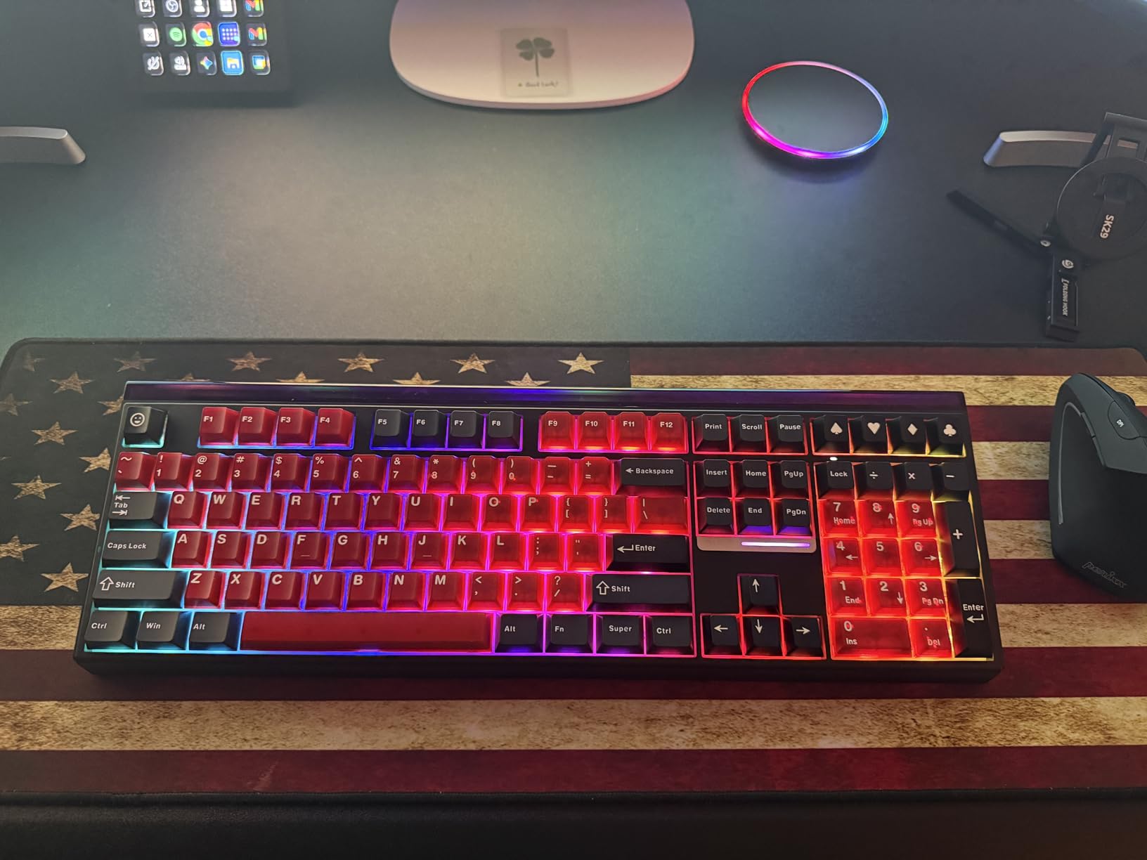 Aula H108 Wireless Mechanical Keyboard, Hot Swappable Silent Keyboard, Full Size Keyboard with Number Pad, Gasket Structure, RGB Backlit Computer Gaming Keyboard with PBT Keycaps for PC/Office customer photo 2