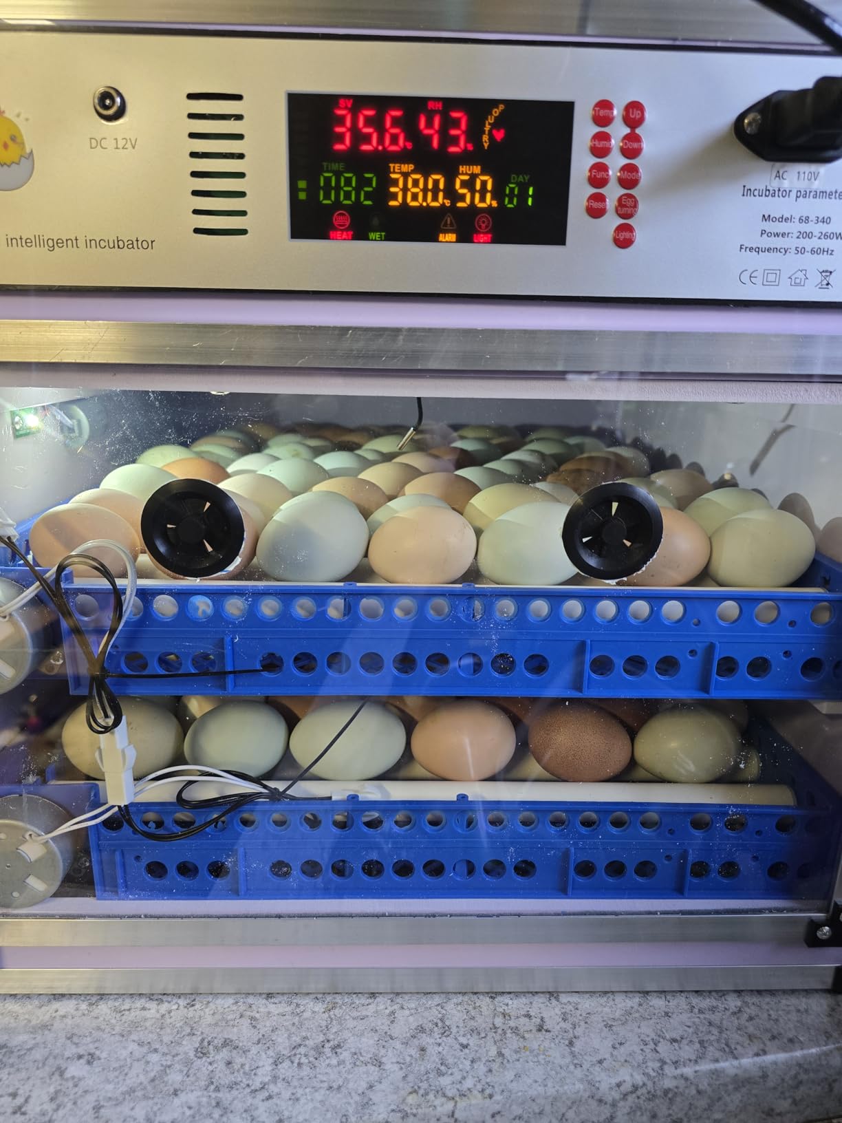 Vevitts 136 Eggs Automatic Egg Incubator with Auto Turner, Digital Temperature Humidity Control & Water Refill, Incubators for Hatching Eggs for Chicken Duck Goose Pigeon Eggs customer photo 2