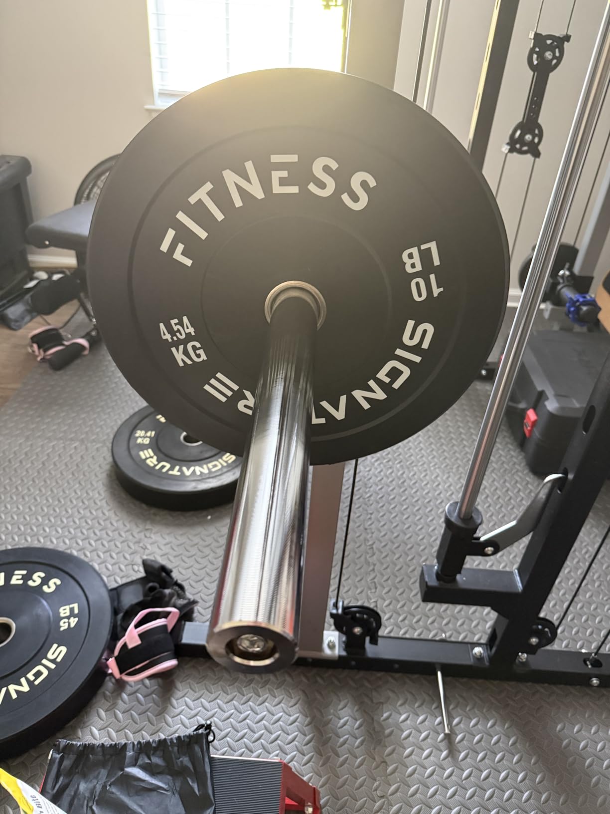 Fitvids 2-Inch Olympic Rubber Weight Plates Sets, Bumper Plates Set with Barbell for Strength Training, 180-390 Lbs Multiple Options customer photo 1