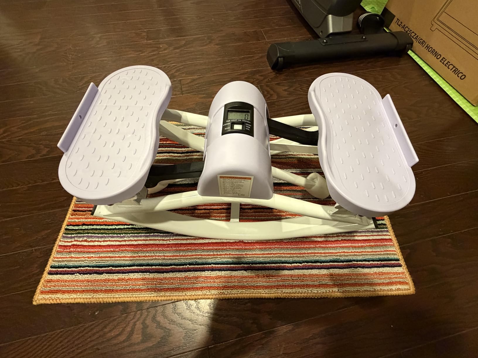 Rock Stepper for Exercise at Home, Lateral Rocking Stepper with Digital Counter & Resistance Bands, 250LBS Weight Capacity & Low Impact, Ski Machine Full Body Workout Equipment customer photo 1