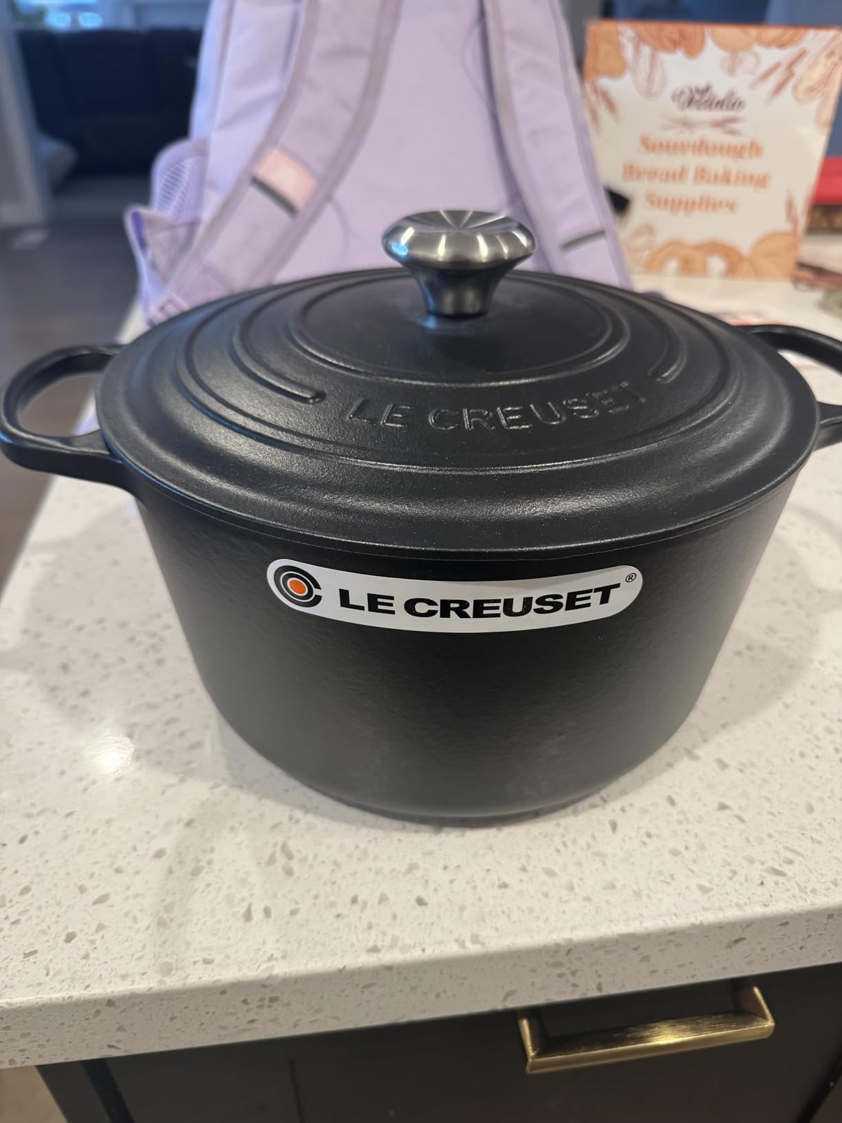 Le Creuset Enameled Cast Iron Signature Deep Round Oven, 6.5 qt., Sea Salt customer photo 1