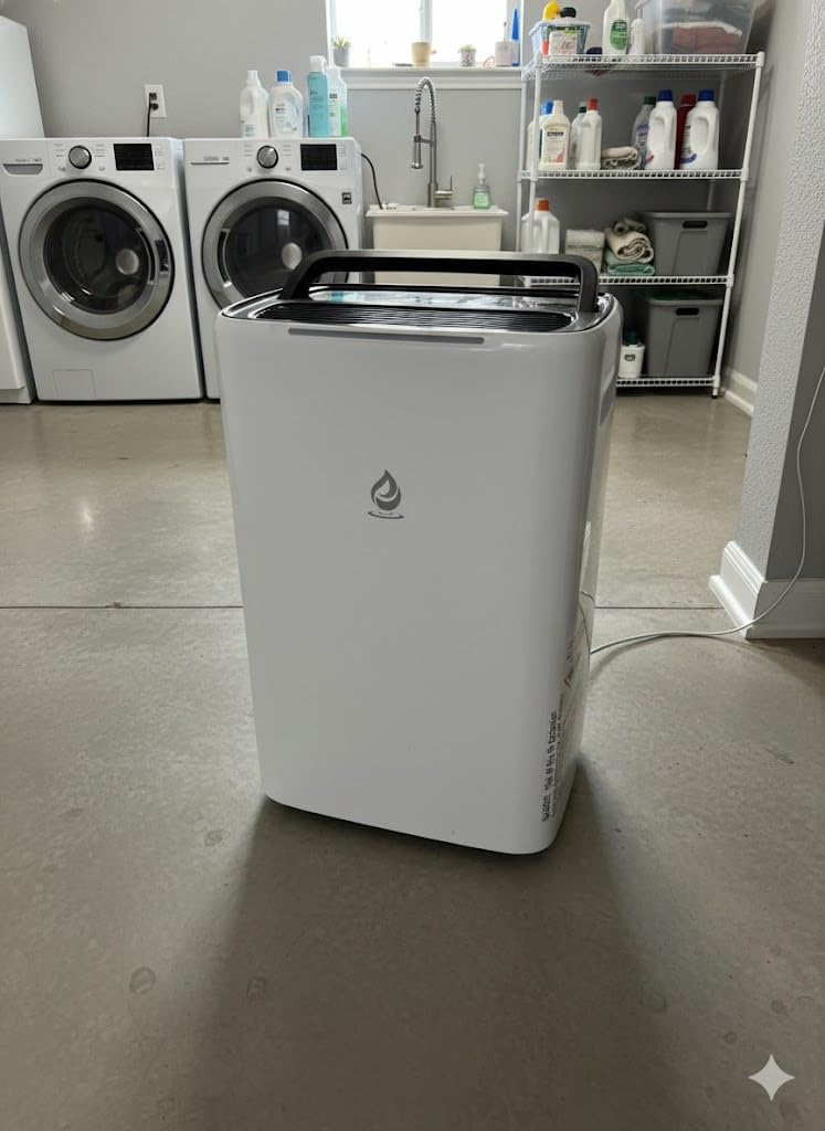 PLUSCENT 32 Pint Dehumidifier for Basement, 2500 sq.ft Dehumidifiers for Home with Drain Hose, 3 Modes, Auto Defrost, 24H Timer, Quiet Smart Humidity Control for Large Room, Bedroom, Bathroom, RV customer photo 1
