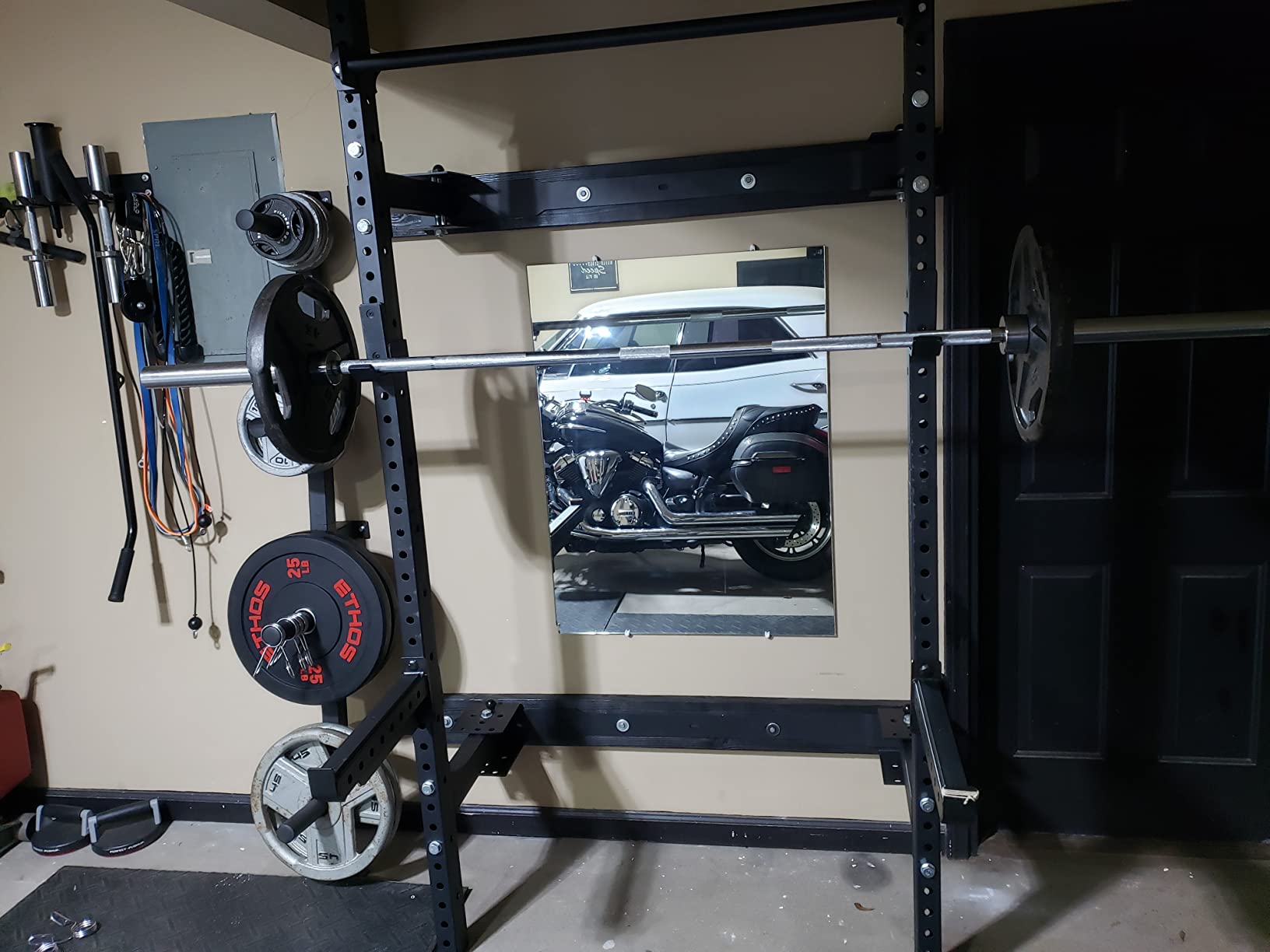 Fitvids 2 Inch Olympic Barbell Weight Plates and Bar Set, 5 FT Barbell Bar and 95 LB(2.5-25 LB) Barbell Weight Set for Home Gym Strength Training customer photo 1