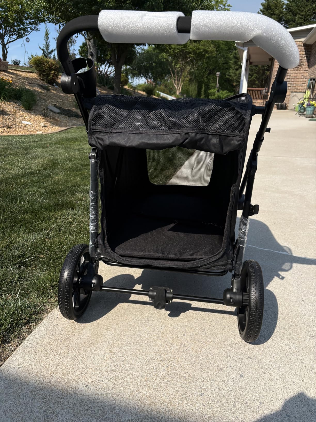 Dog Stroller for Large Dogs, 100 Lbs Capacity Heavy Duty Extra Large Pet Stroller for Medium Dogs, All Terrain Dog Wagon Cart with 12
